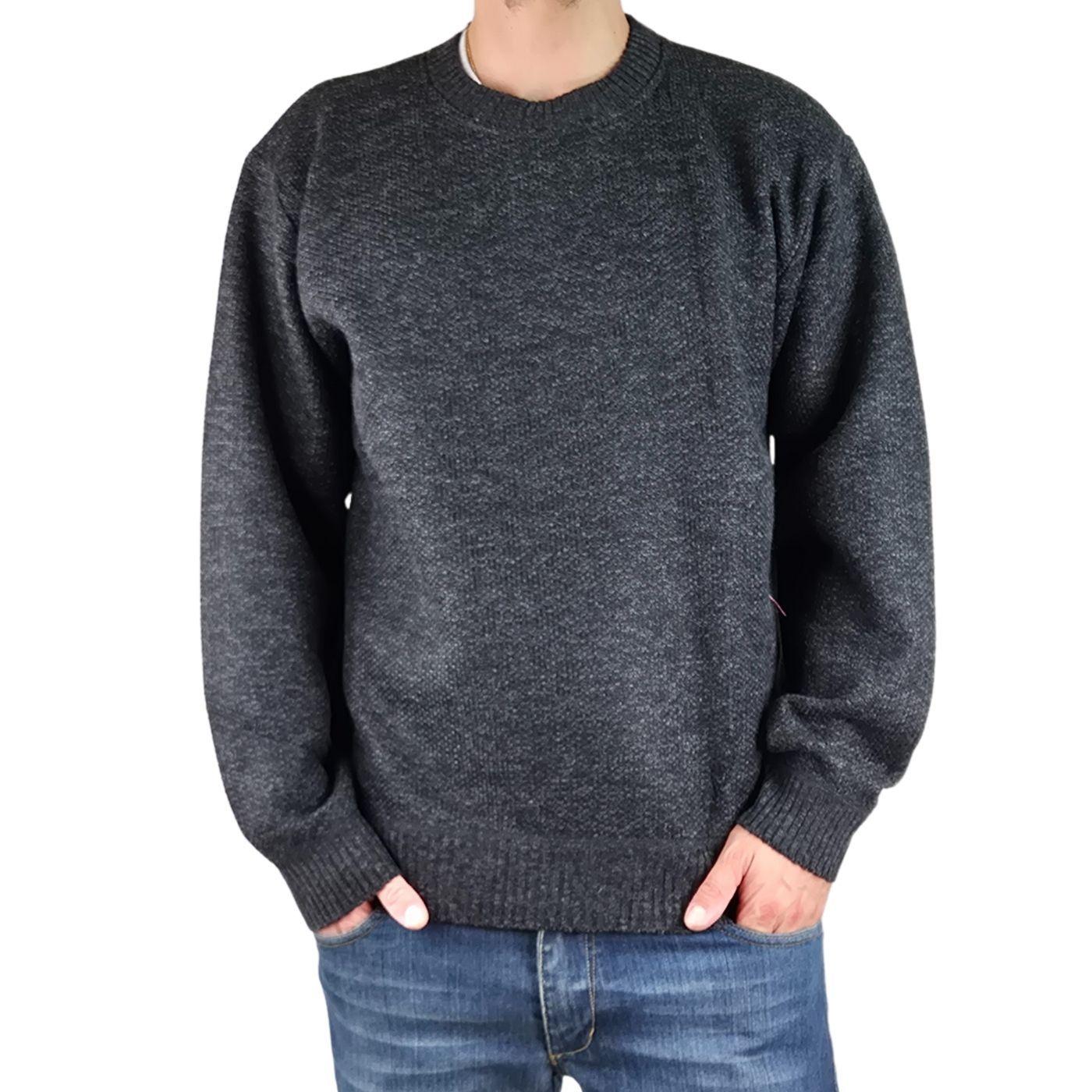 Sweater Frizado Tejido Hombre Cuello Polo Colores 1367-0