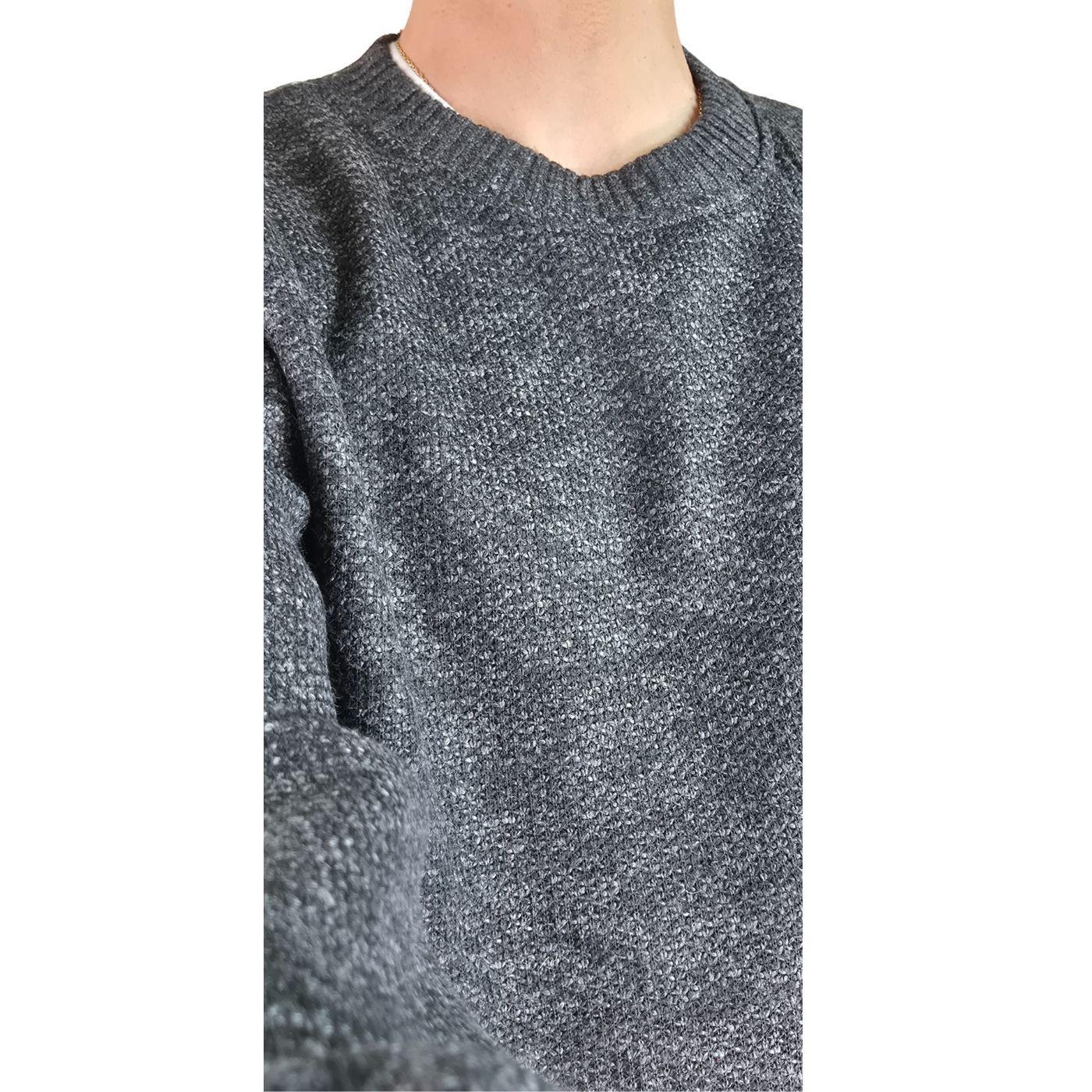 Sweater Frizado Tejido Hombre Cuello Polo Colores 1367-3