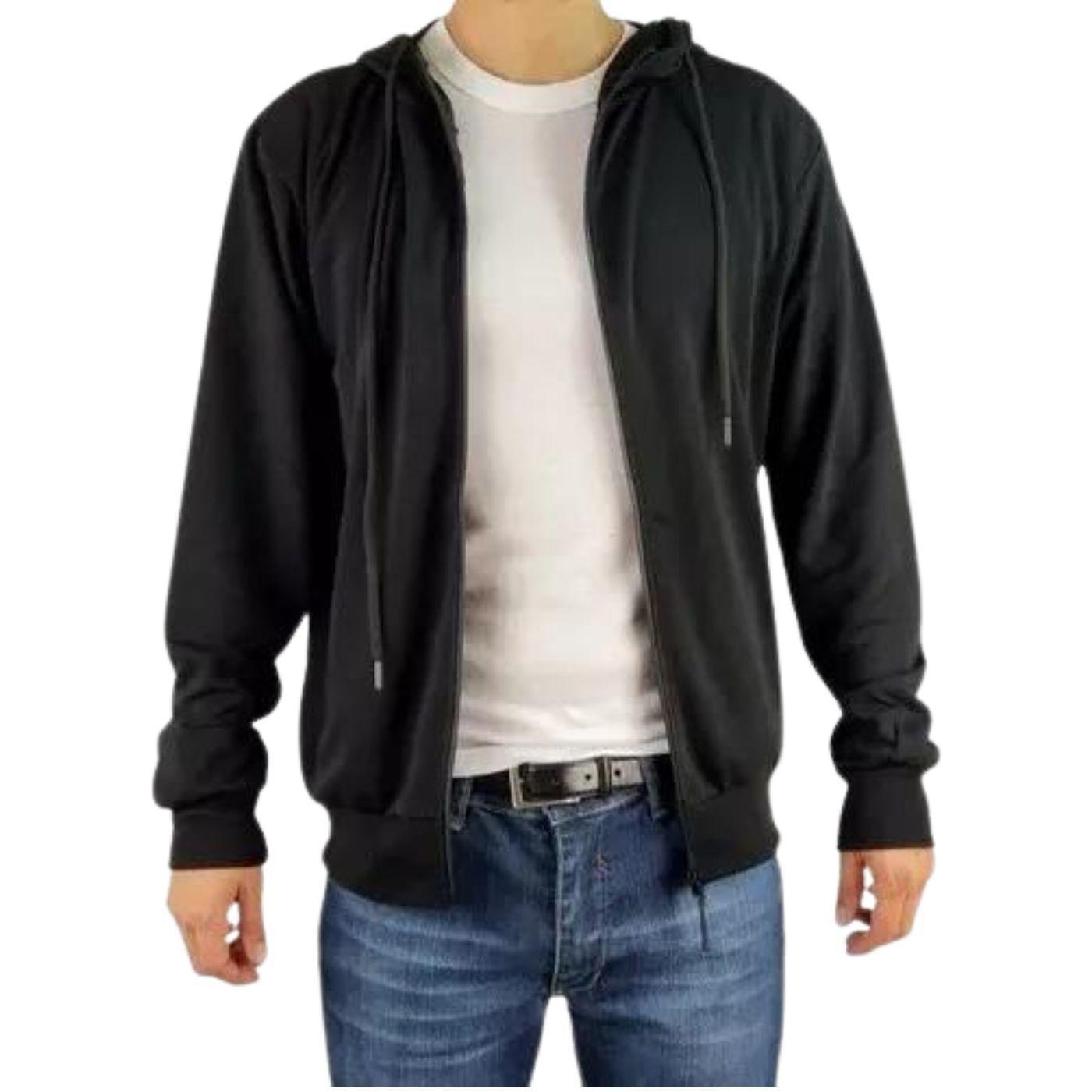 Poleron Algodón Hombre Primavera Verano Cierre Colores Mu54-2