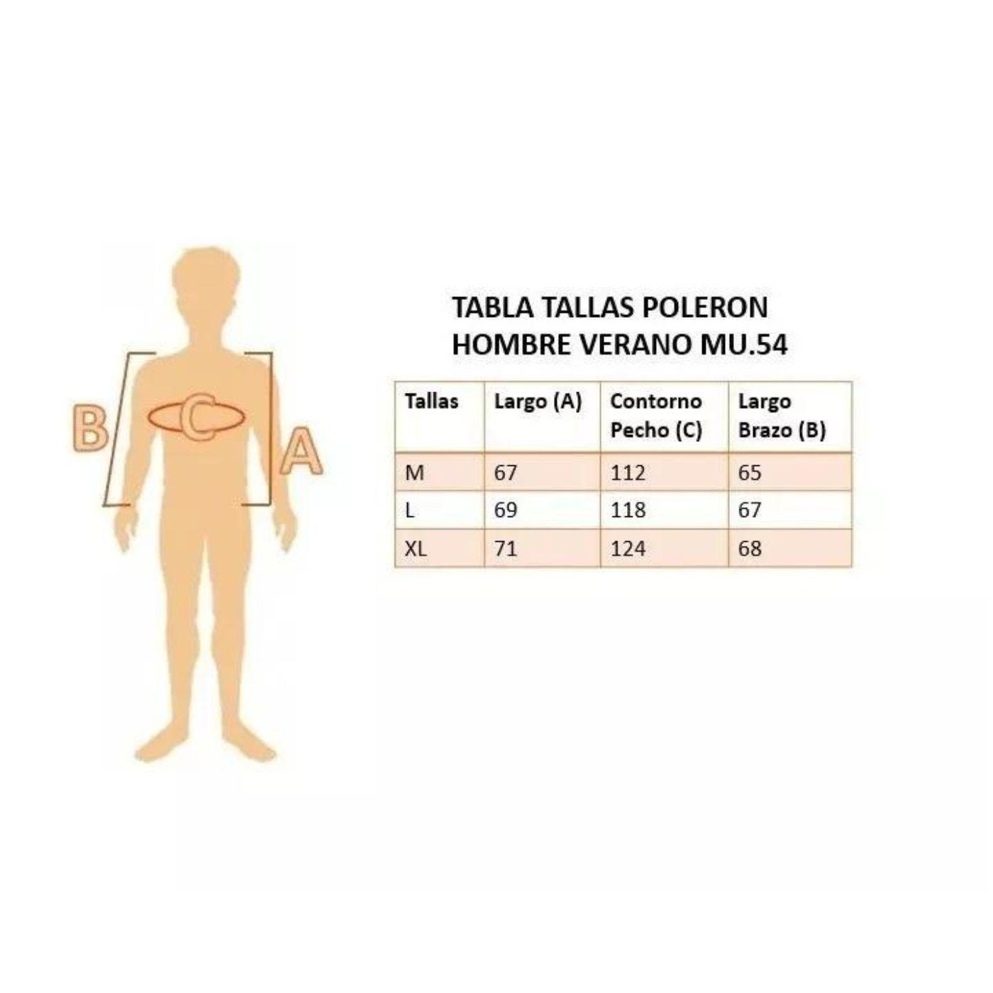 Poleron Algodón Hombre Primavera Verano Cierre Colores Mu54-4