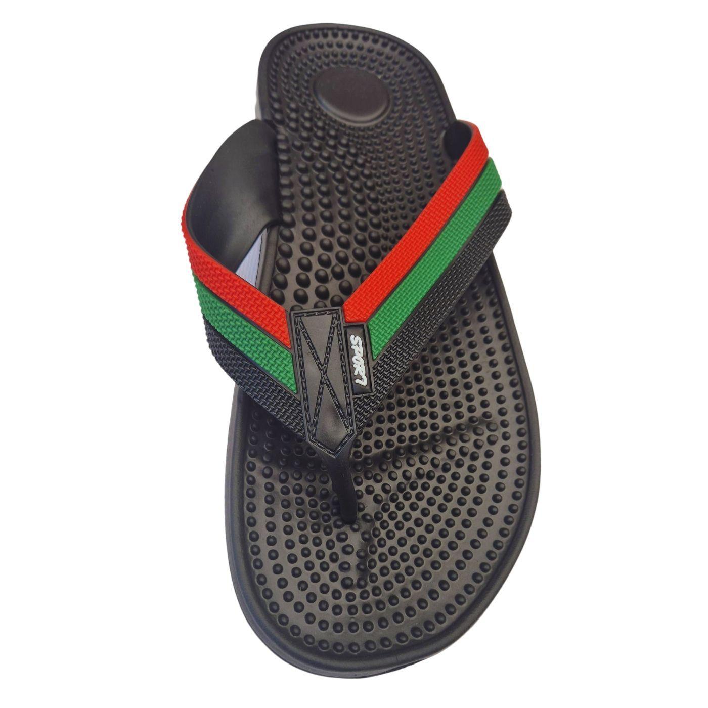 Pack 2 Pares Chalas Hombres Hawaianas Doble Suela Confortable Sport-3