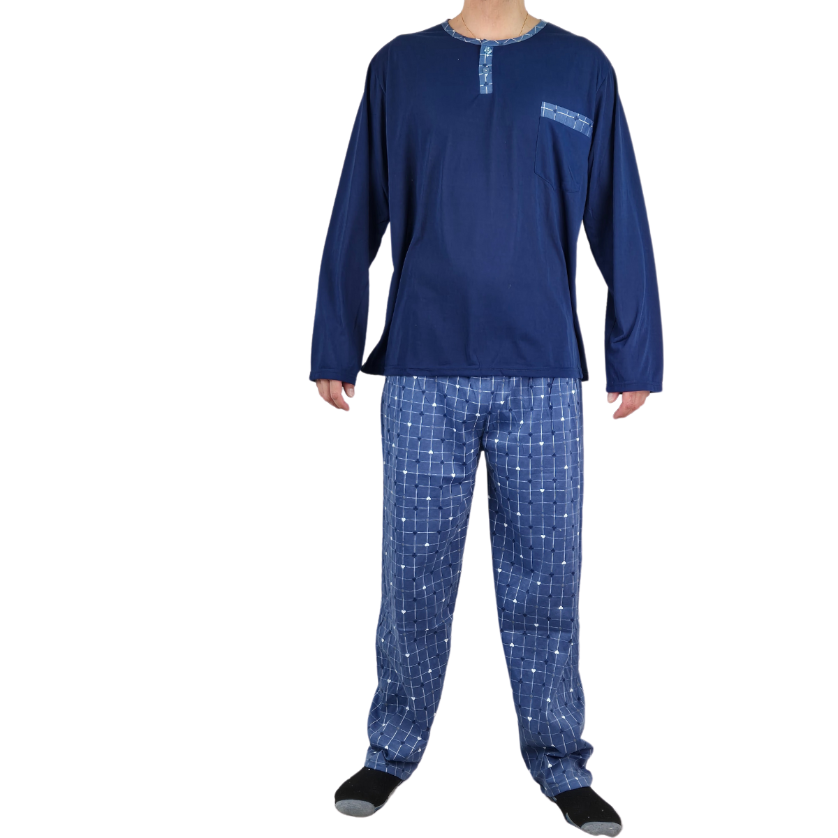 Pijama Hombre Manga Larga Verano 529-0