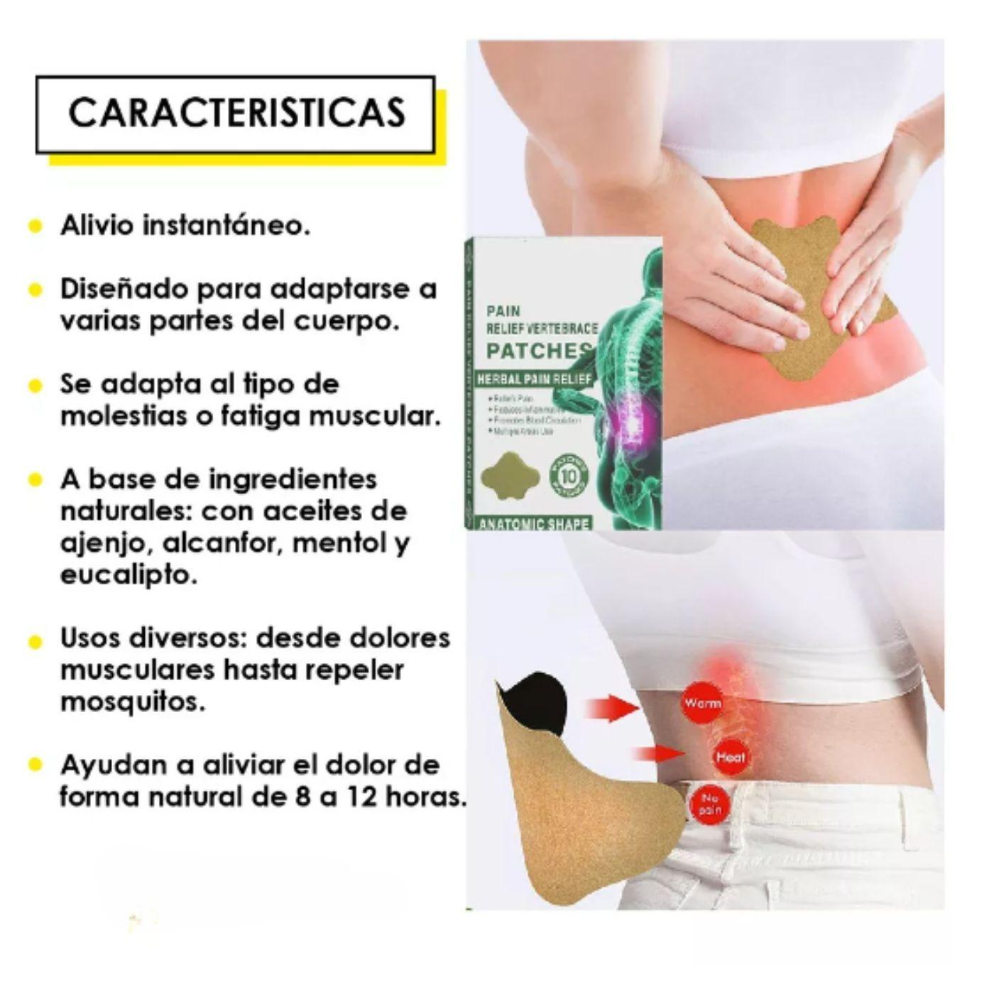 Pack 20 Parches Alivia Dolor Espalda Lumbar 923-3