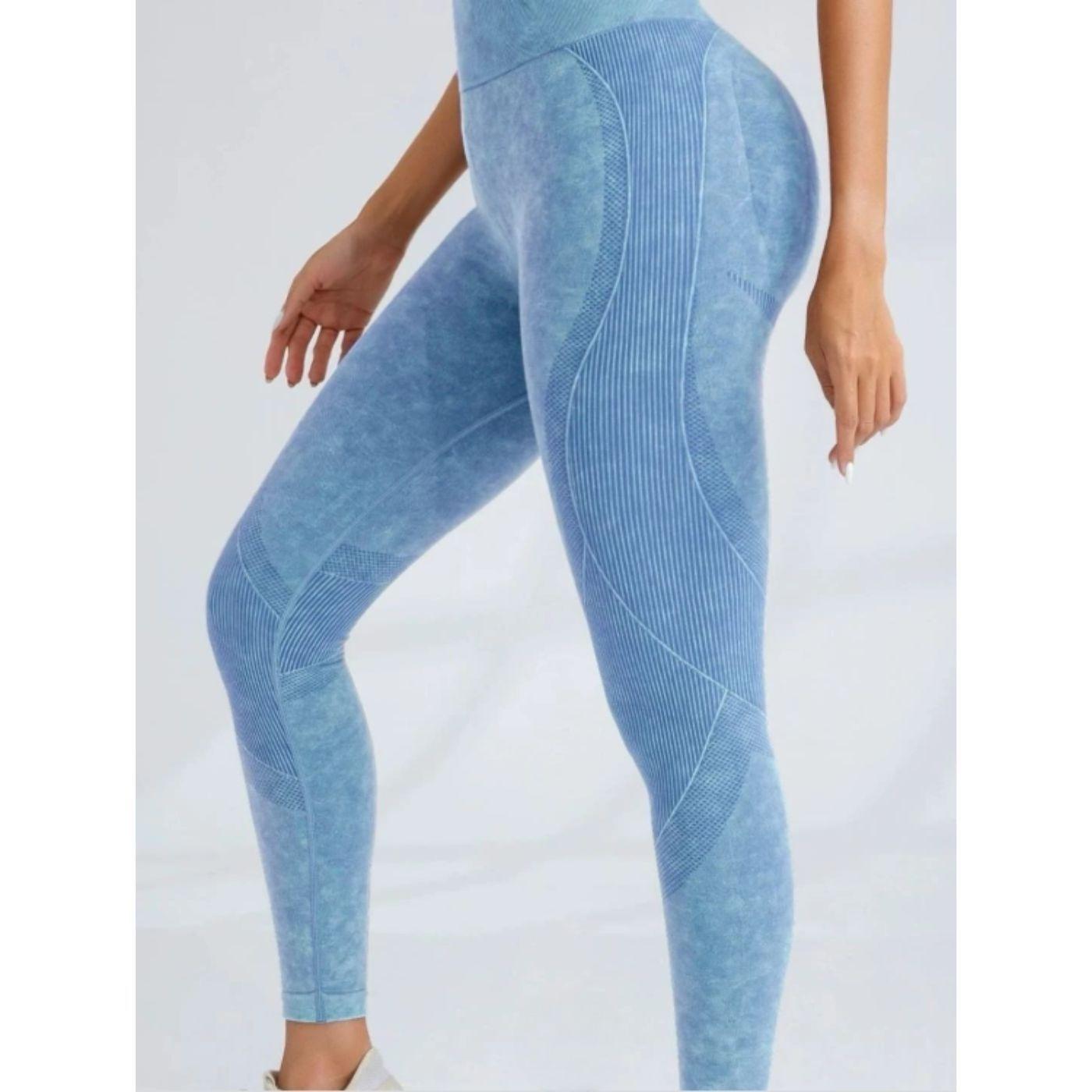 Calza Mujer Gym Fitness Deportiva Tiro Alto Levanta Cola 9001-1