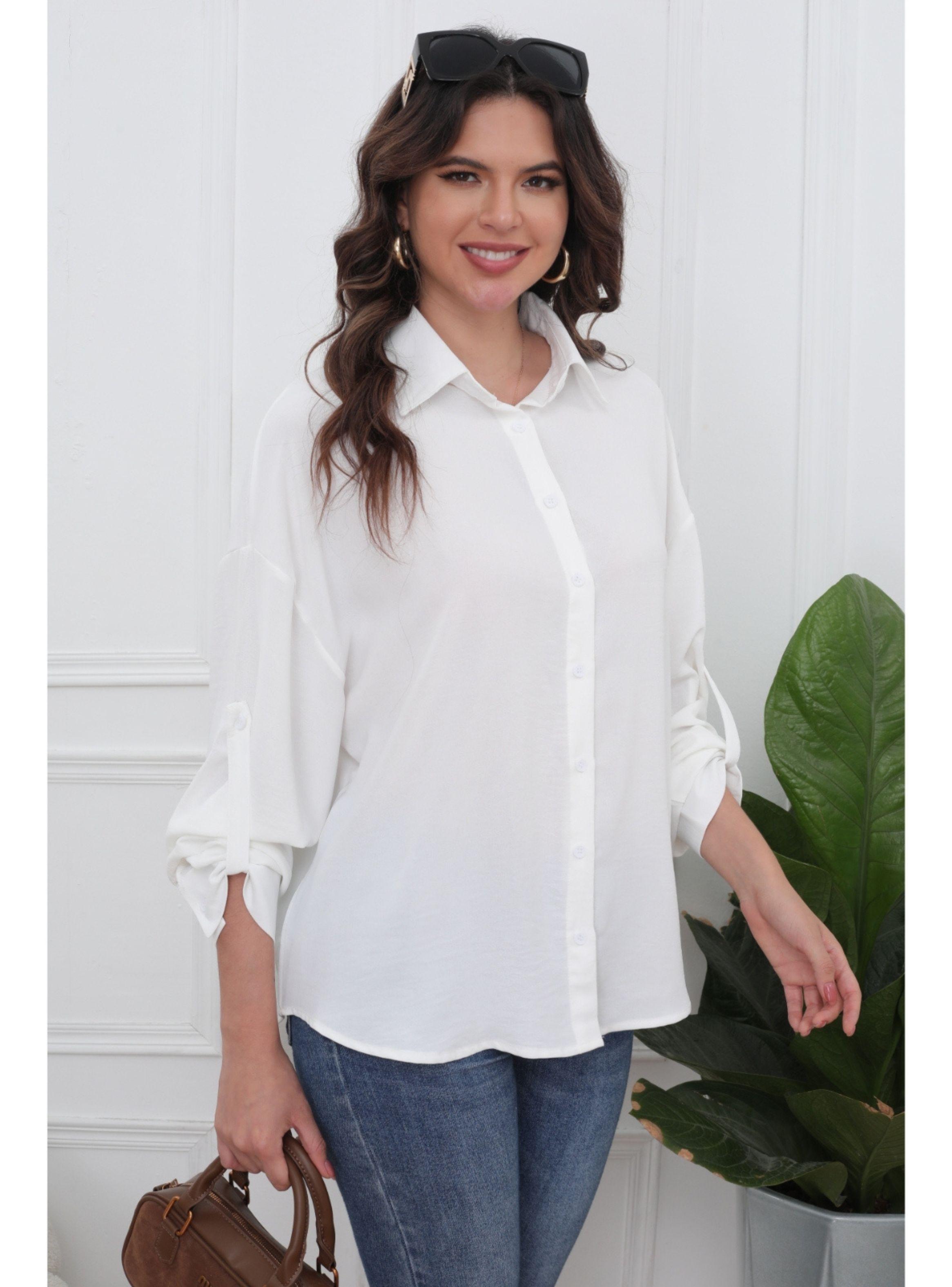 Blusa Mujer Algodón Manga Larga Semi Formal Botones 0072-2