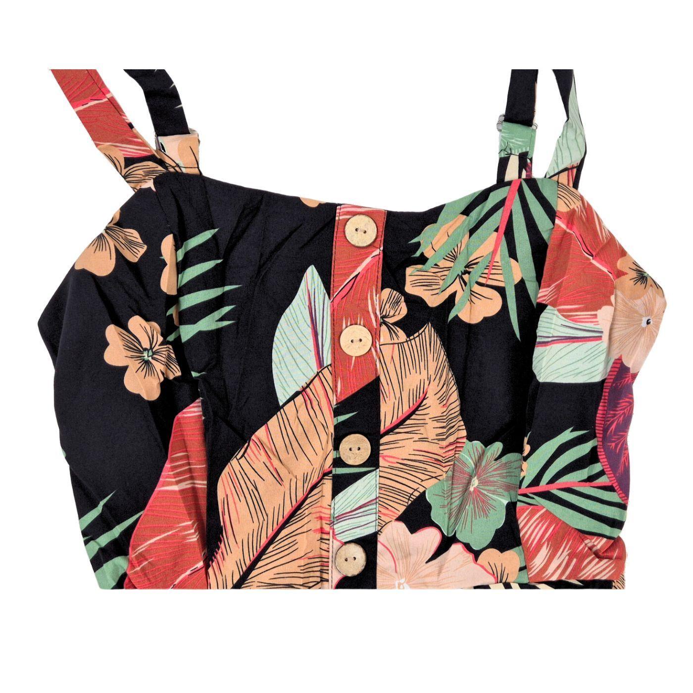 Enterito Premium Casual Diseño Flores Botones 198-2