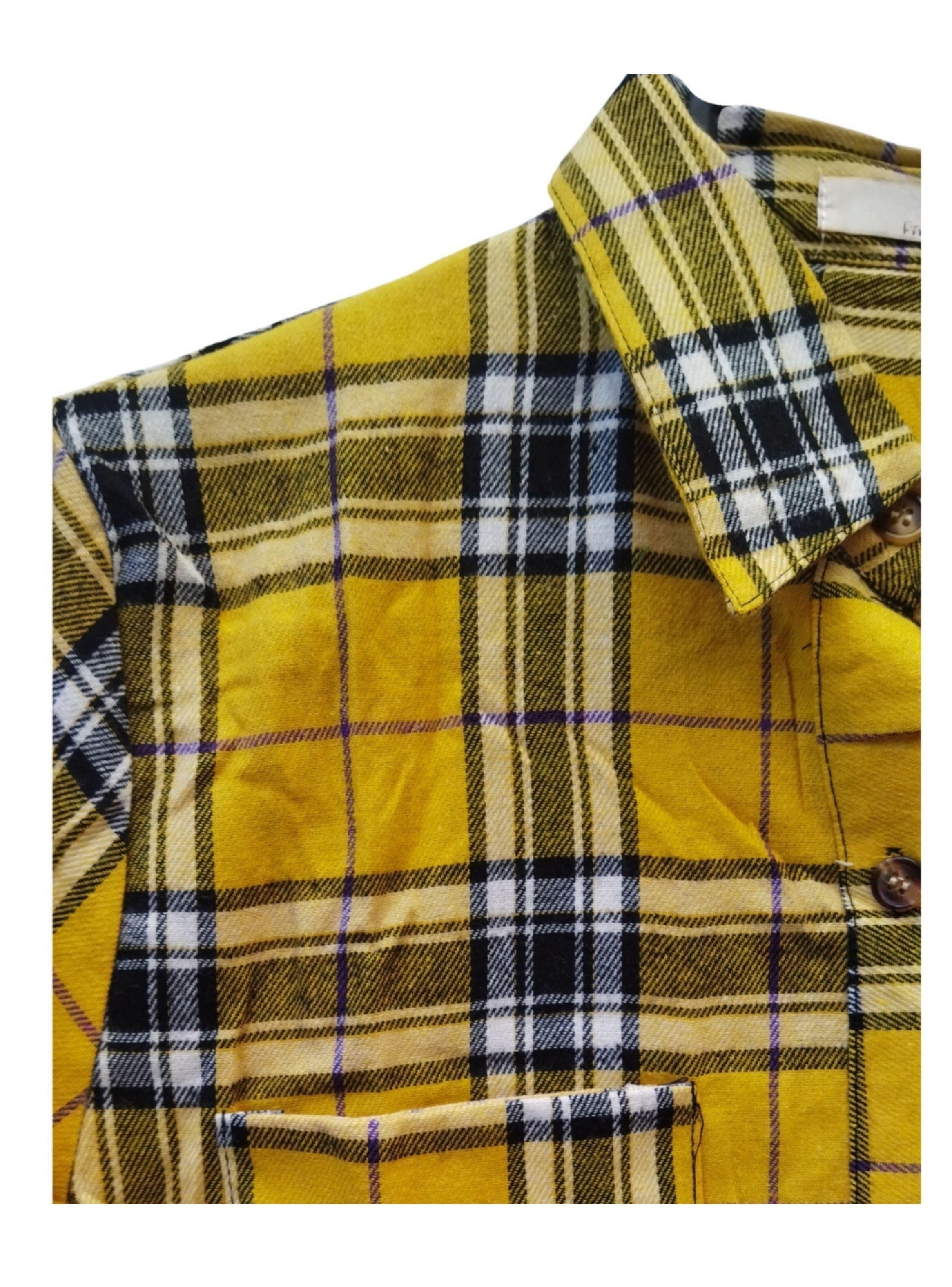 Camisa Leñadora Mujer Blusón Manga Larga Gruesa Botones A1653-3