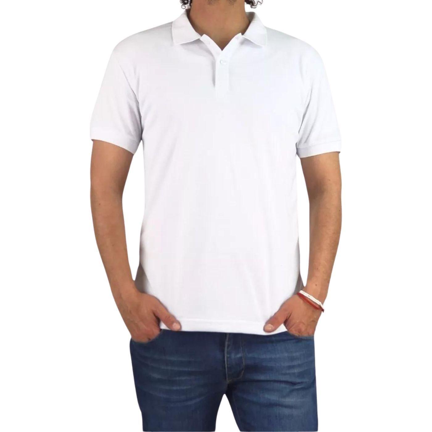  Polera Piqué Hombre Textura Suave Botones 001-3