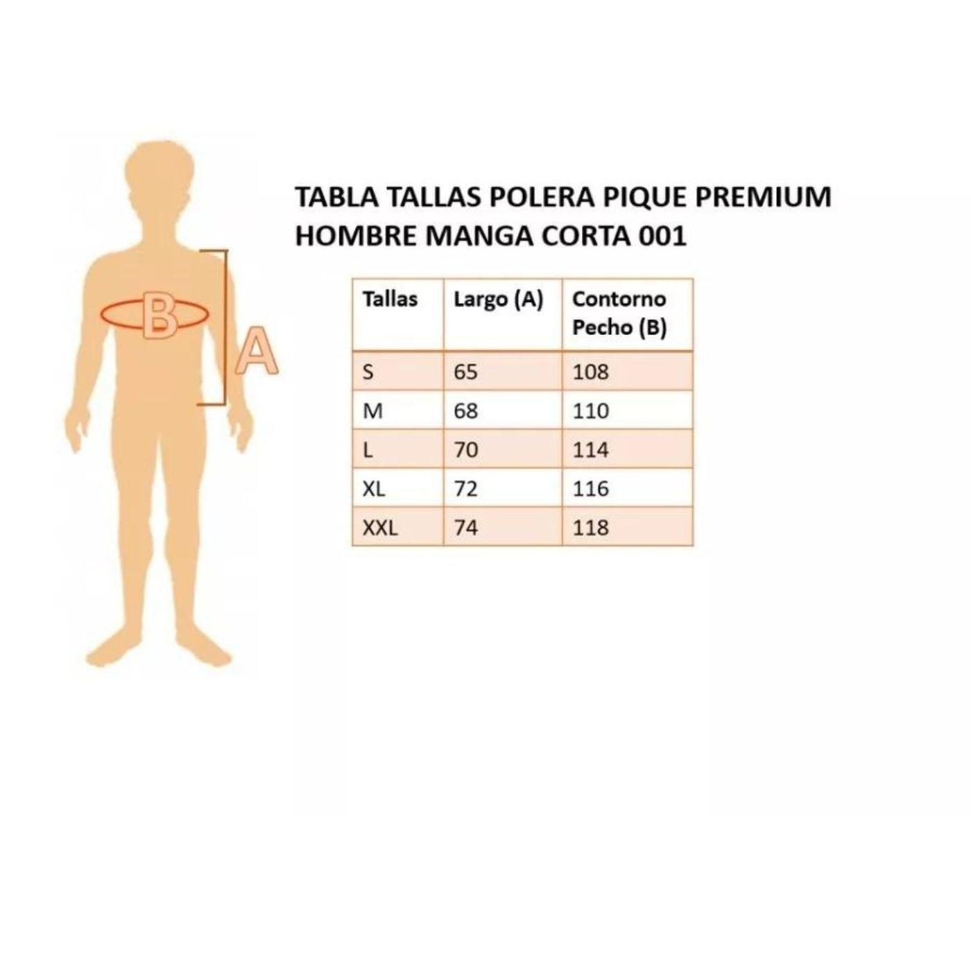  Polera Piqué Hombre Textura Suave Botones 001-4