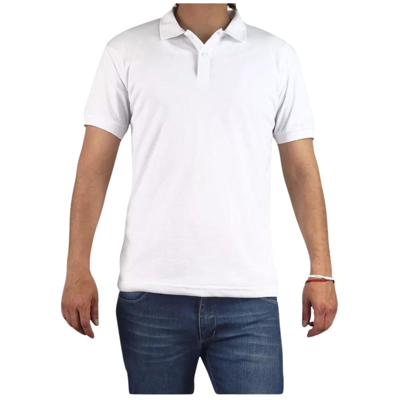  Polera Piqué Hombre Textura Suave Botones 001-1