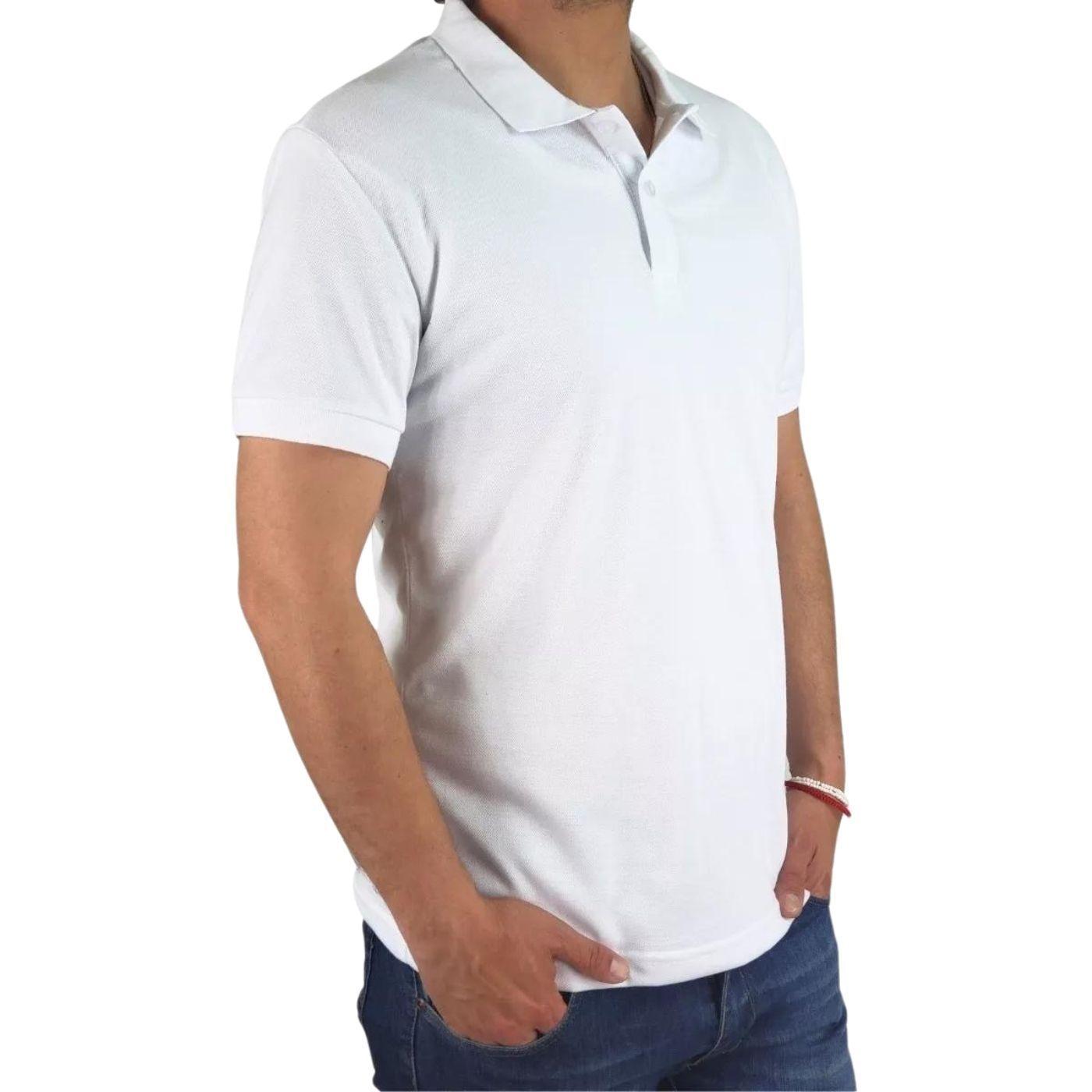 Polera Piqué Hombre Textura Suave Botones 001-2