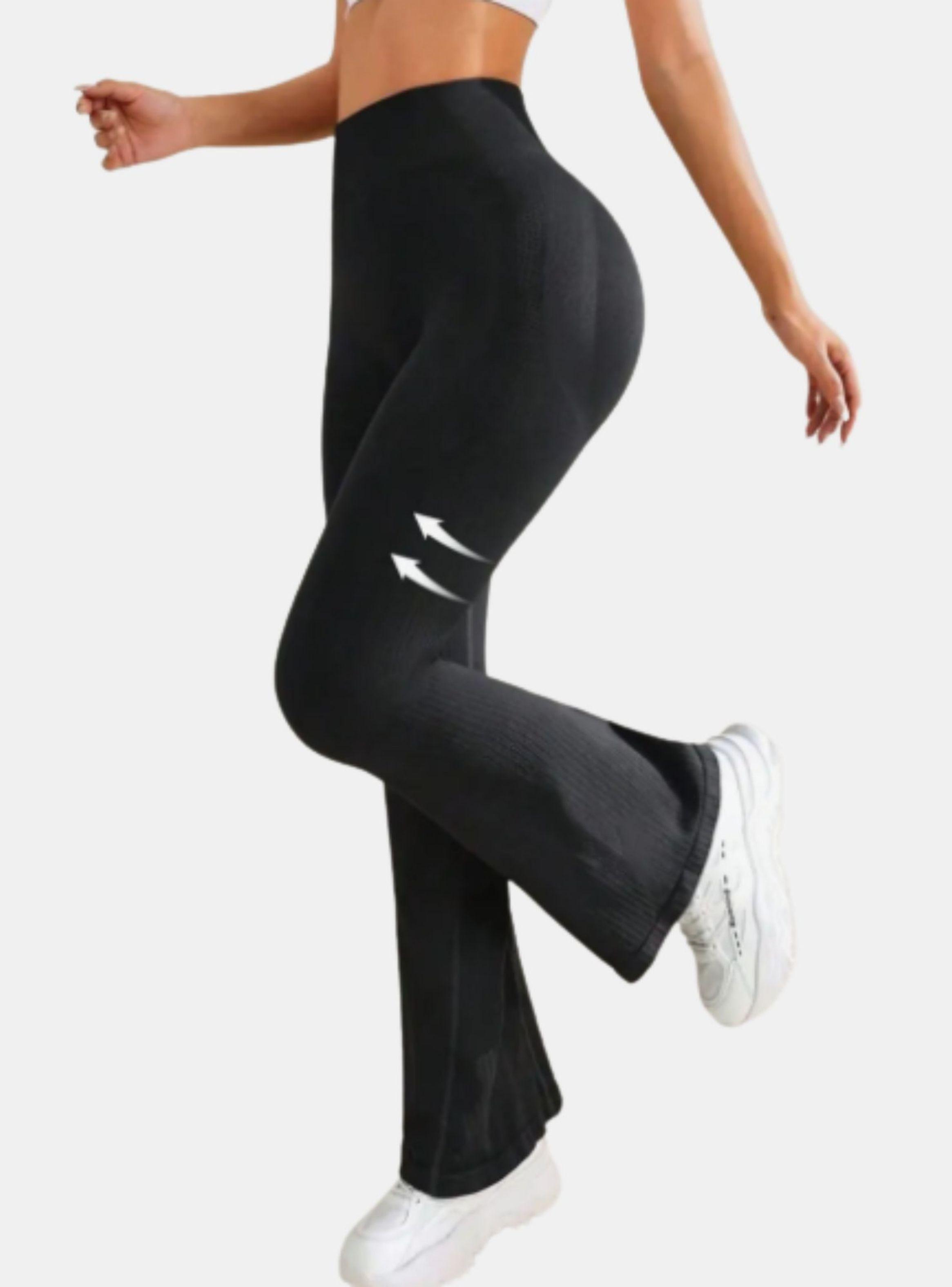 Calza Deportiva Bota Elefante Mujer Push Up Lisa Tiro Alto 9004-2