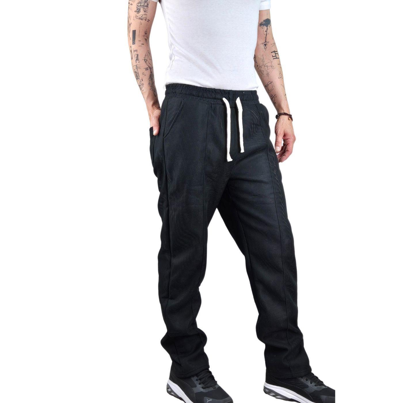 Pantalón Hombre Recto Forro Interior Frisado Bolsillos 7121-3