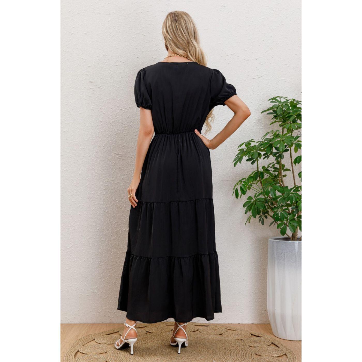 Maxi Vestido Largo Primavera Mujer Casual Eventos Cinturon 3333-2