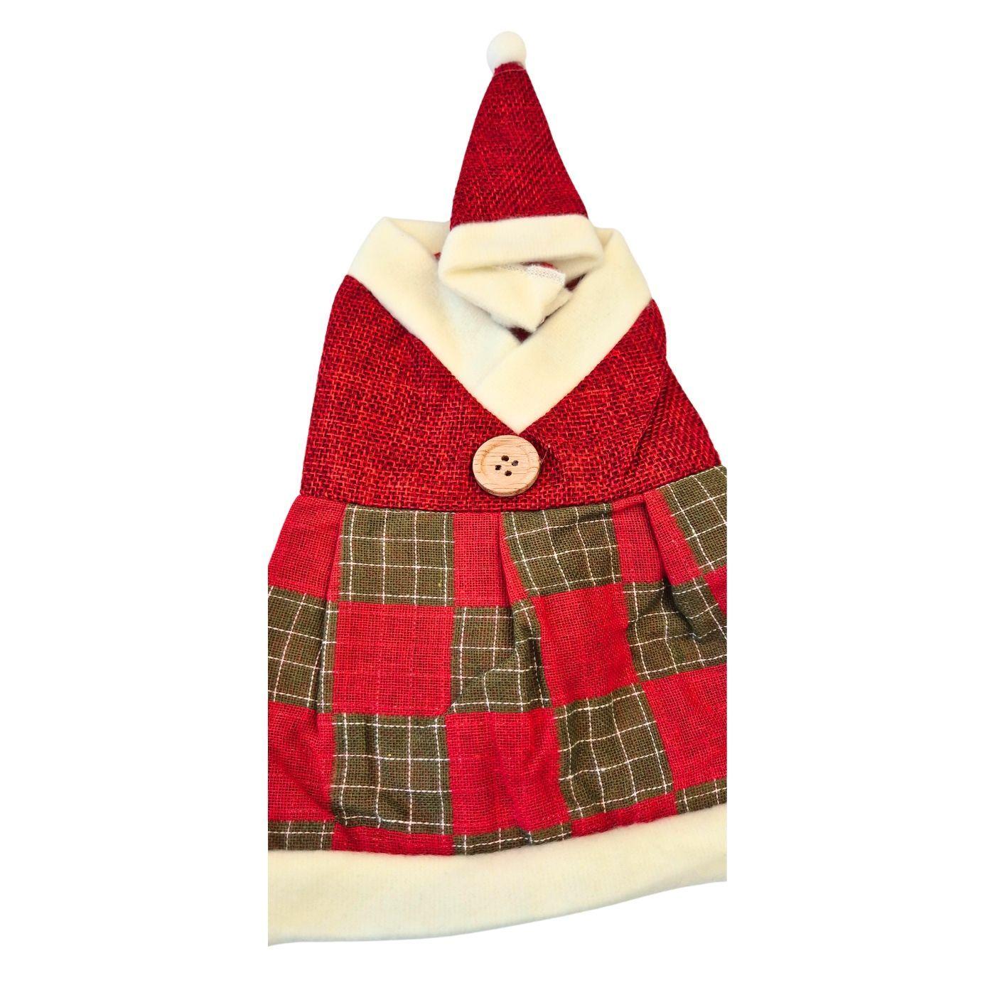 Pack 2 Fundas Cubre Botellas Vino Champagne Diseño Navideño-5