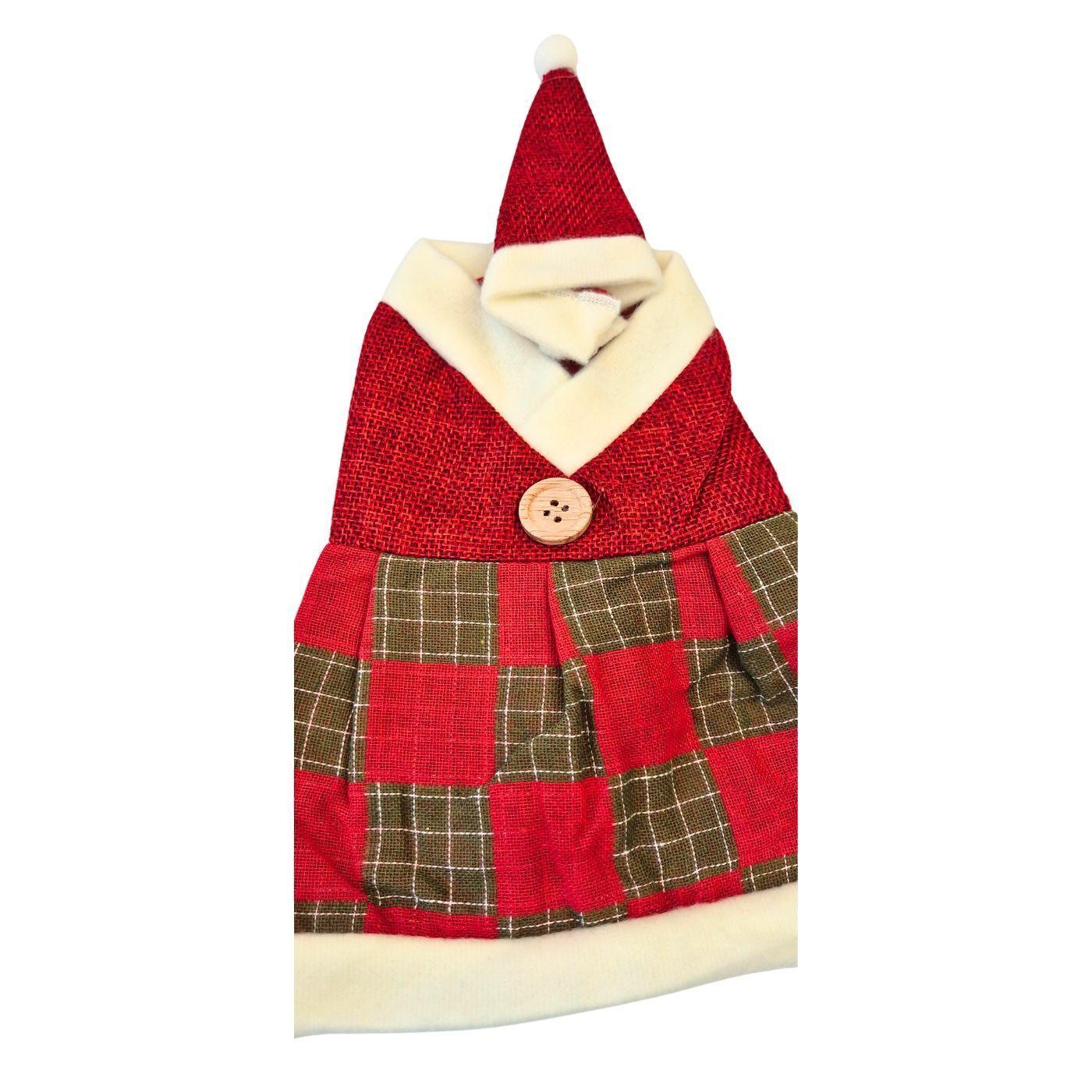 Pack 2 Fundas Cubre Botellas Vino Champagne Diseño Navideño-5