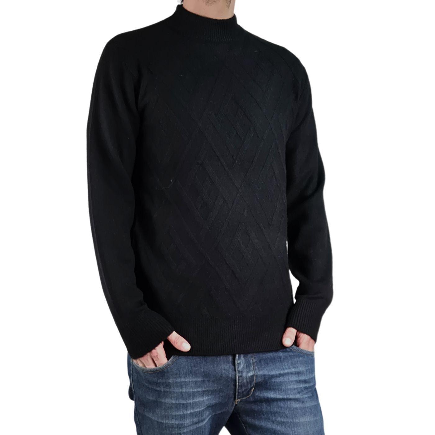 Sweater Tejido Hombre Algodon Cuello Redondo Textura Colores 7186-1
