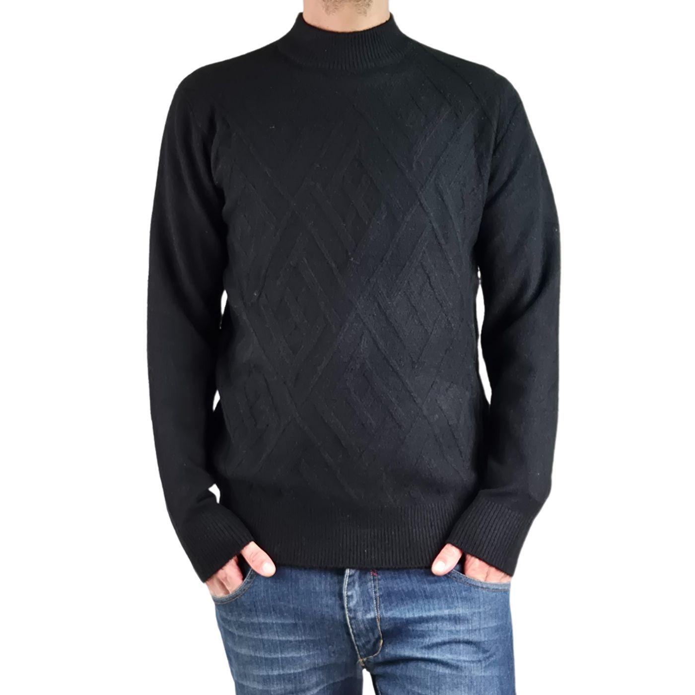 Sweater Tejido Hombre Algodon Cuello Redondo Textura Colores 7186-2