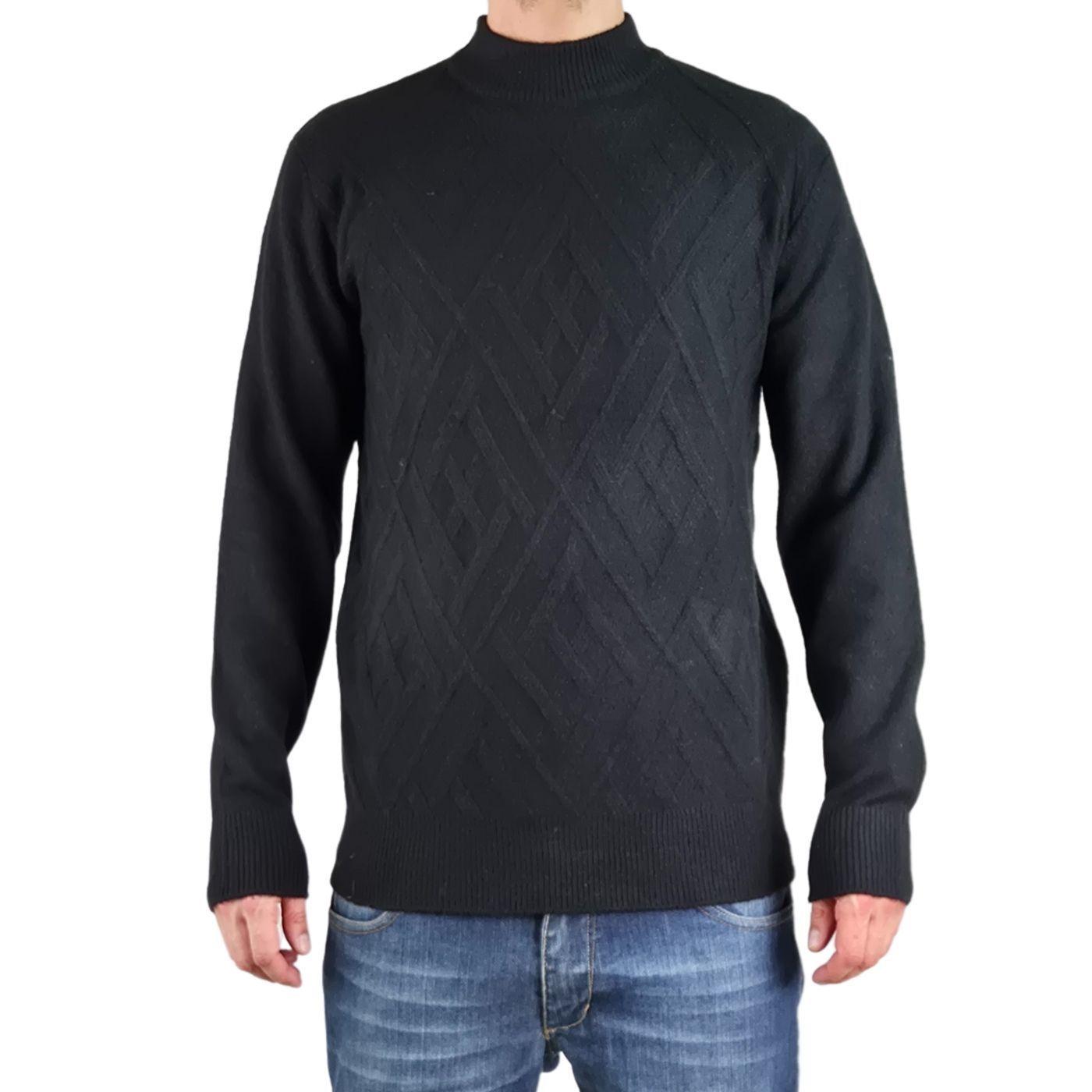 Sweater Tejido Hombre Algodon Cuello Redondo Textura Colores 7186-3