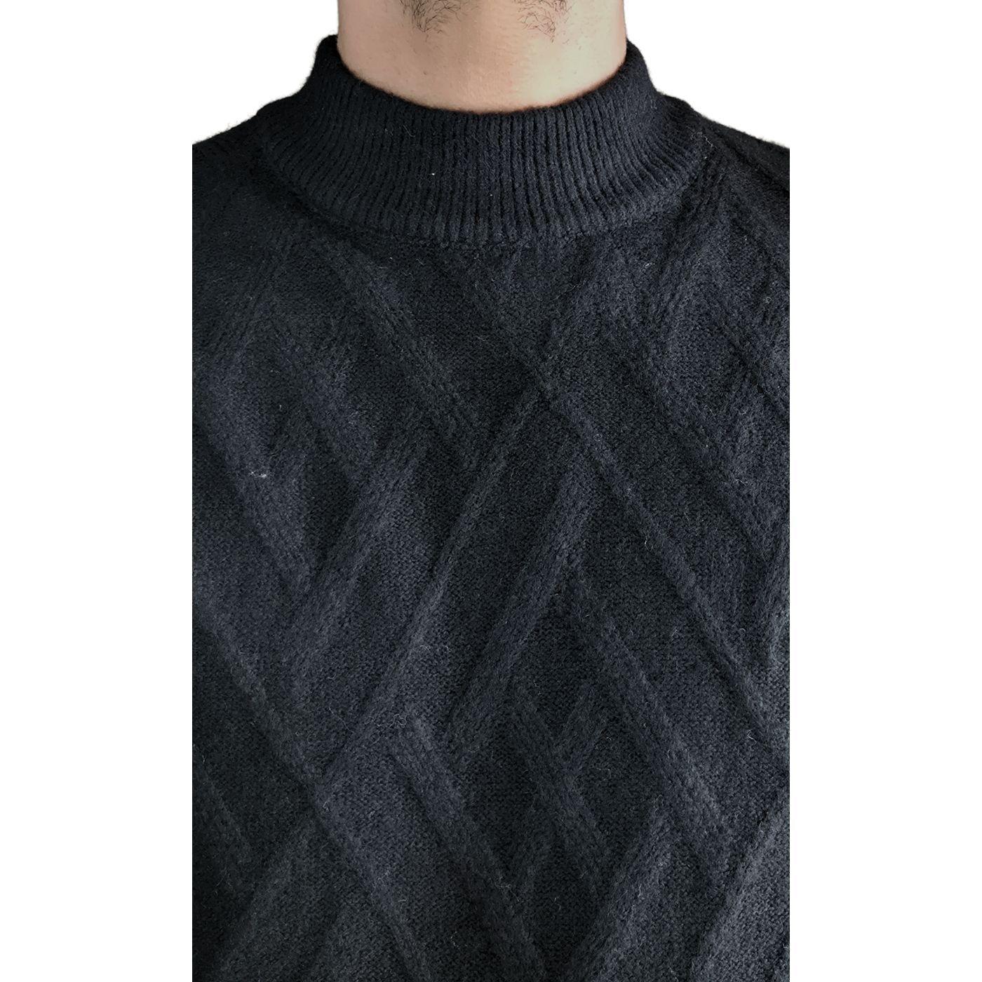 Sweater Tejido Hombre Algodon Cuello Redondo Textura Colores 7186-4