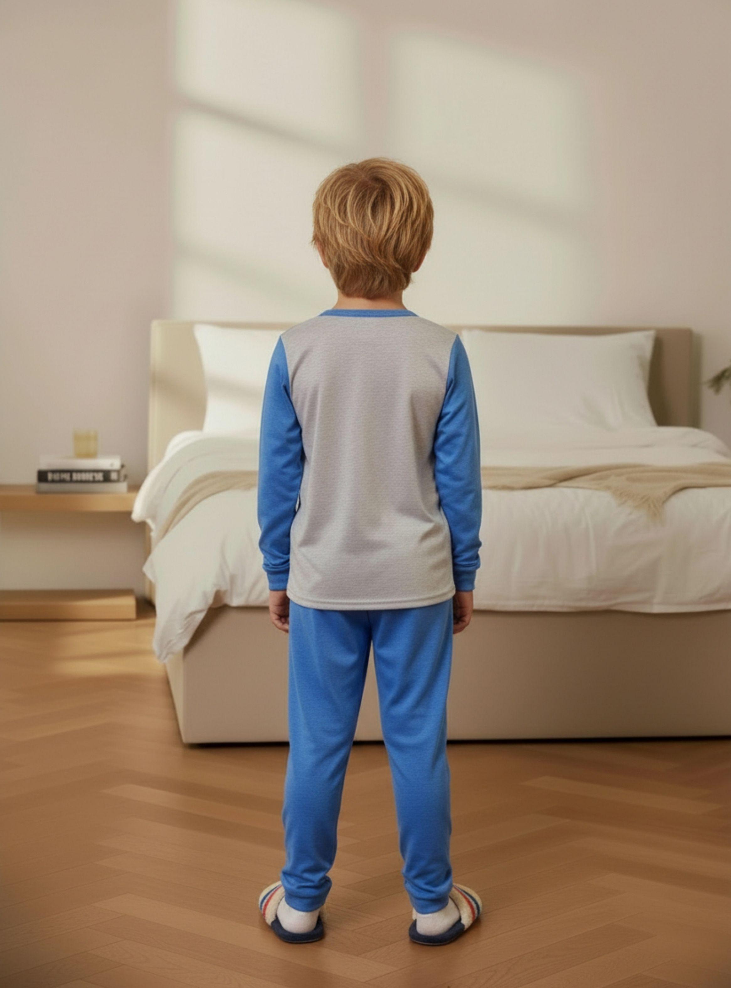 Pijama Niño Verano Manga Larga Diseños Colores 0442-2