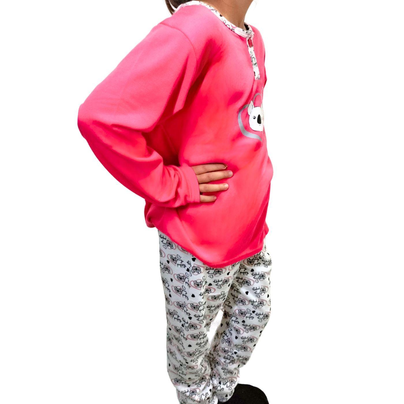 Pijama Franela Niña Invierno Manga Larga 457-1