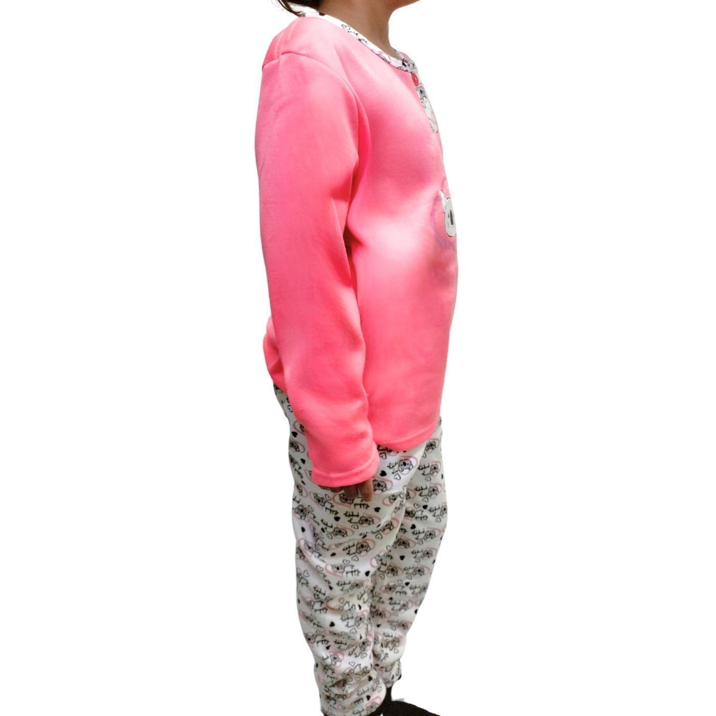 Pijama Franela Niña Invierno Manga Larga 457-1