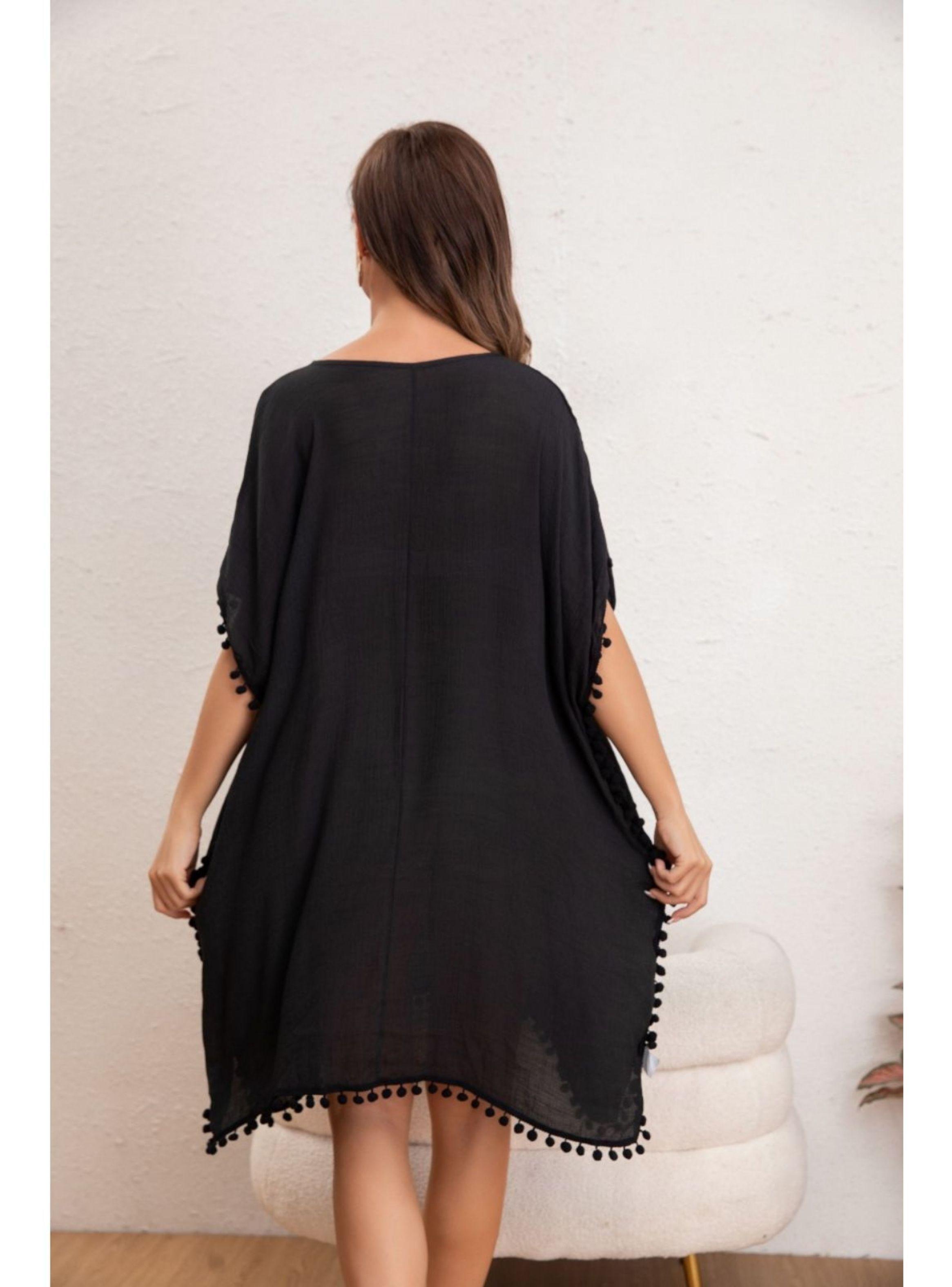 Vestido Mujer Corto Playero Salida De Baño Tunica Verano 8351-2