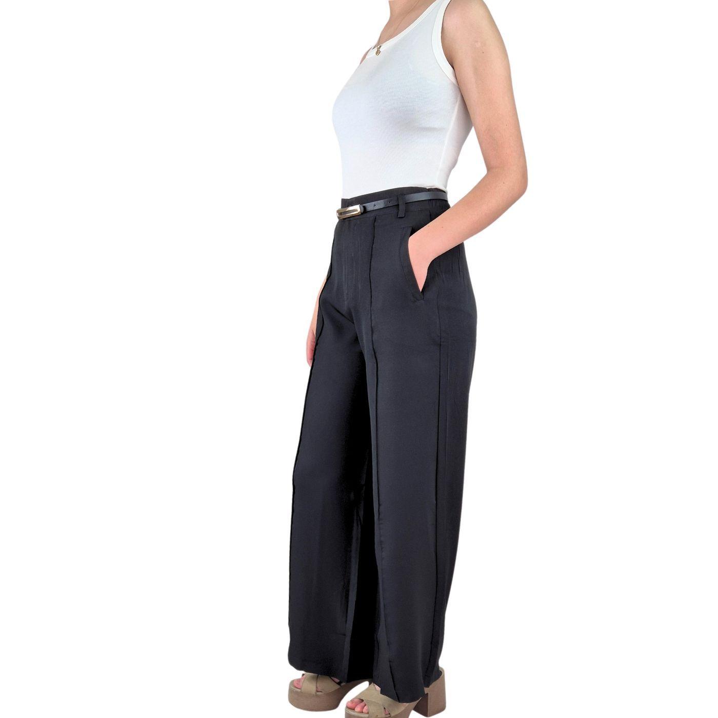 Pantalón Palazzo Vestir Semi Formal Casual Tiro Alto 054-0