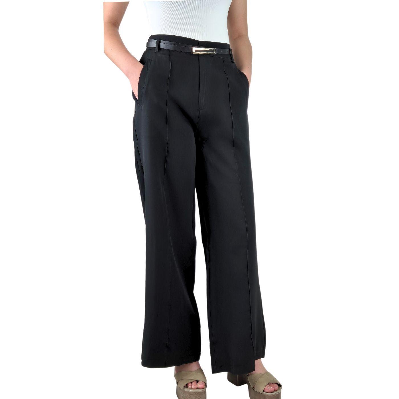 Pantalón Palazzo Vestir Semi Formal Casual Tiro Alto 054-3
