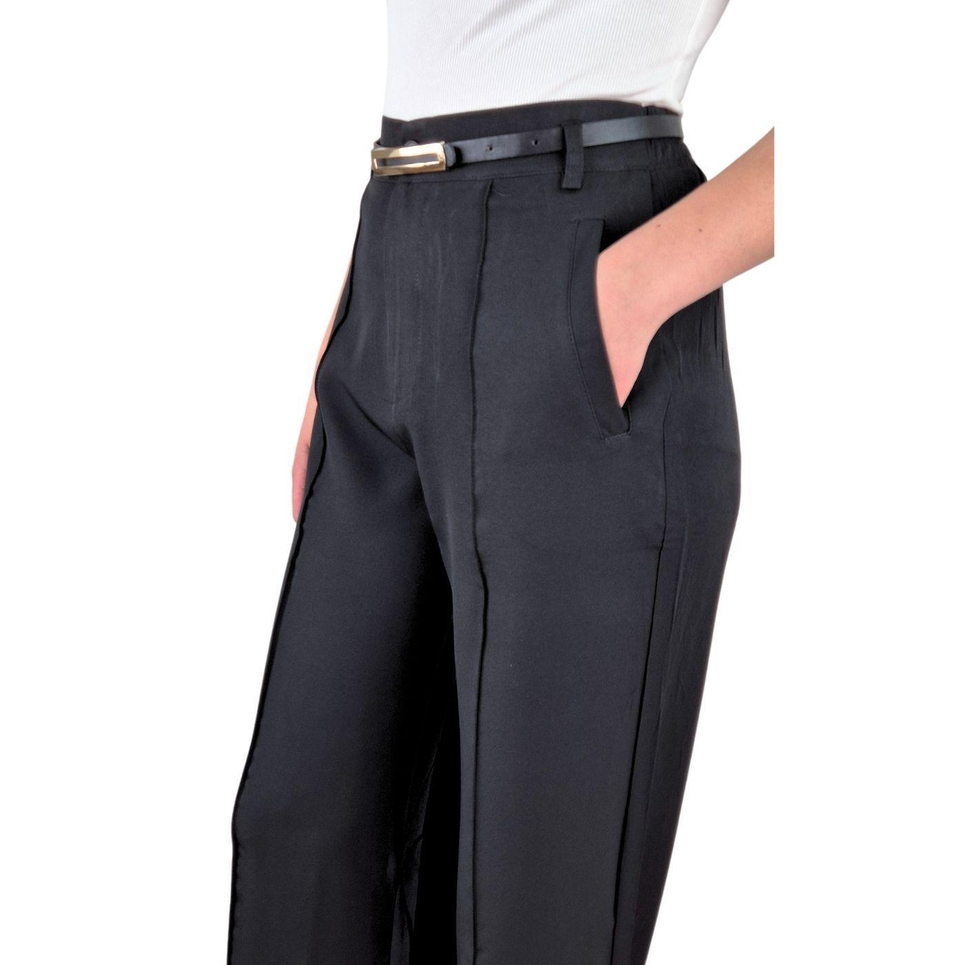 Pantalón Palazzo Vestir Semi Formal Casual Tiro Alto 054-4