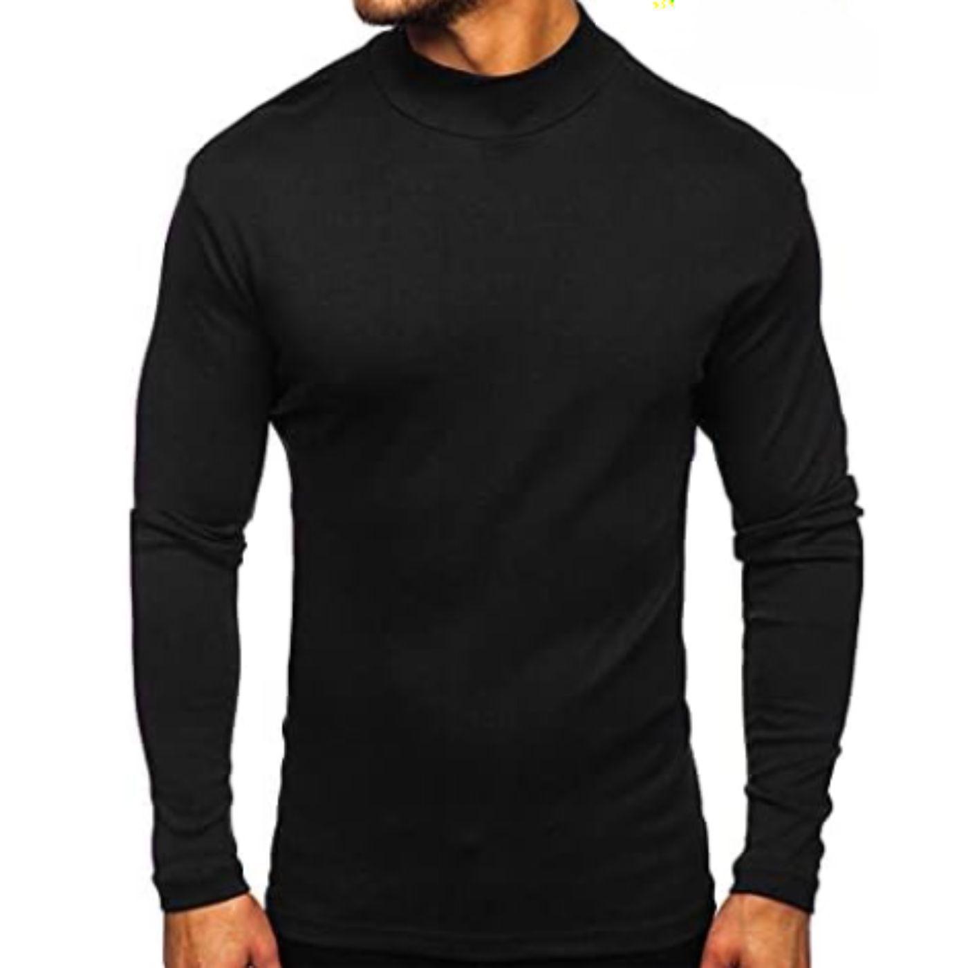 Camiseta Hombre Manga Larga Cuello Beatle Fibra Bambu 3610-2