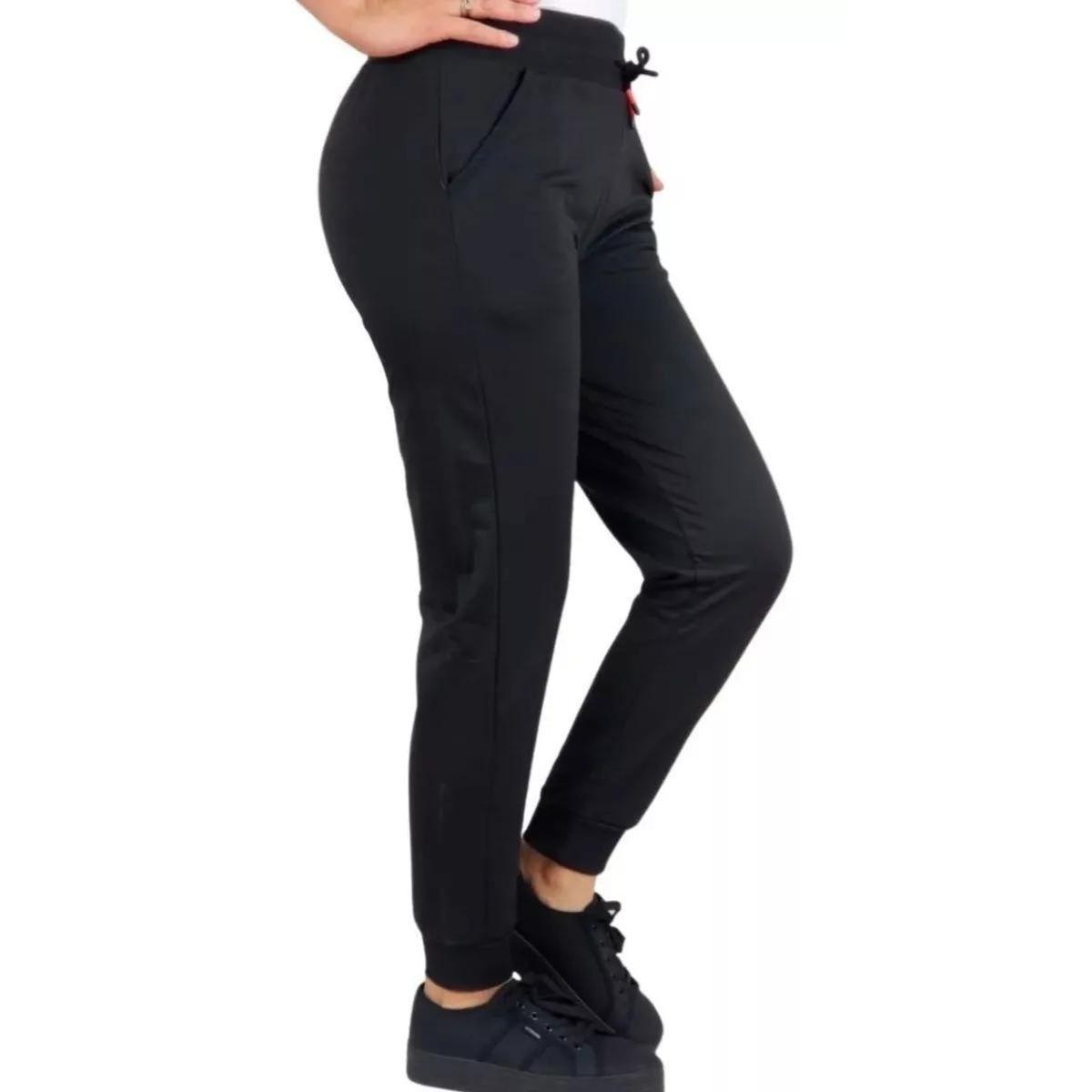 Pantalón Jogger Buzo Mujer Algodón Sin Forro Polar Liso 130-0