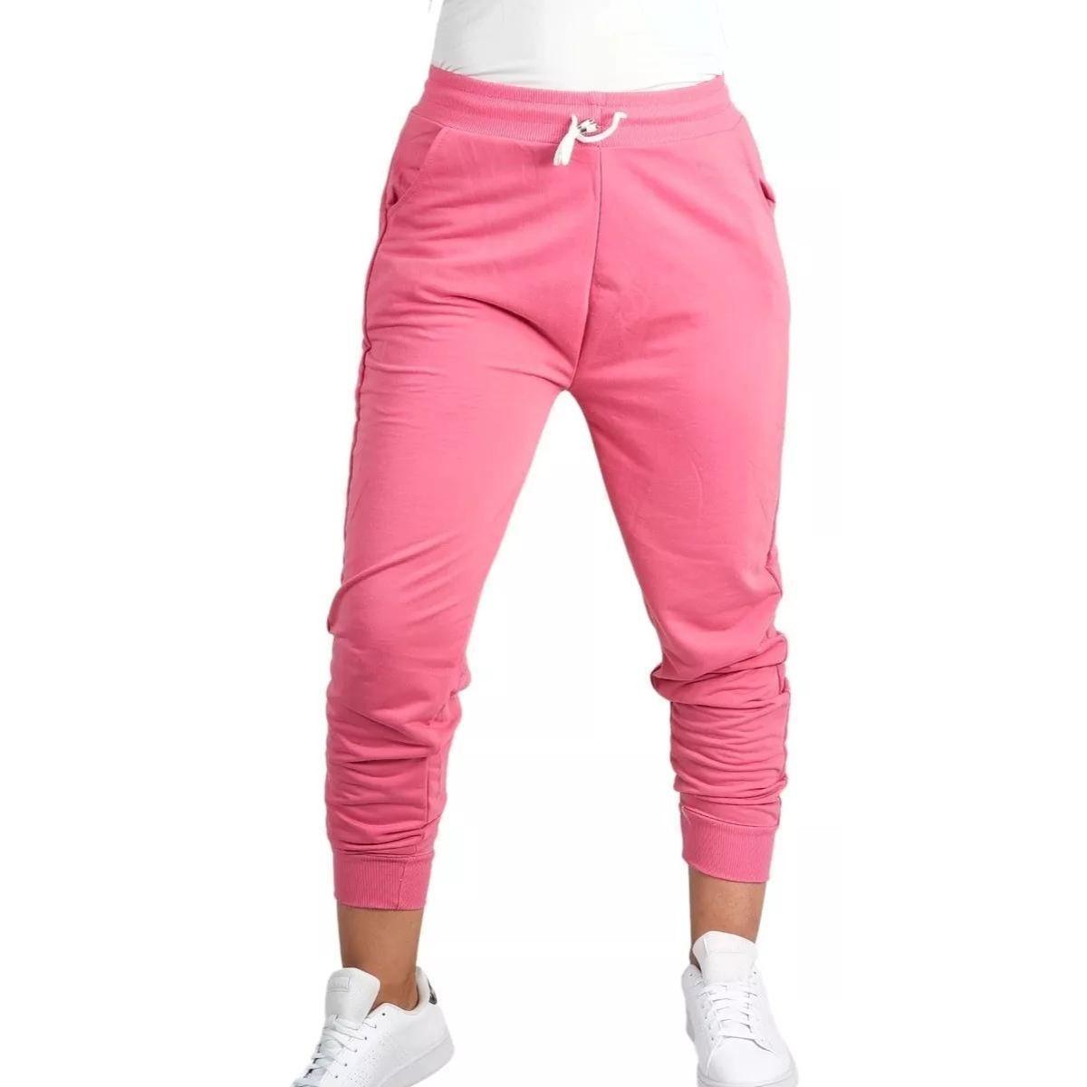 Pantalón Jogger Buzo Mujer Algodón Sin Forro Polar Liso 130-0