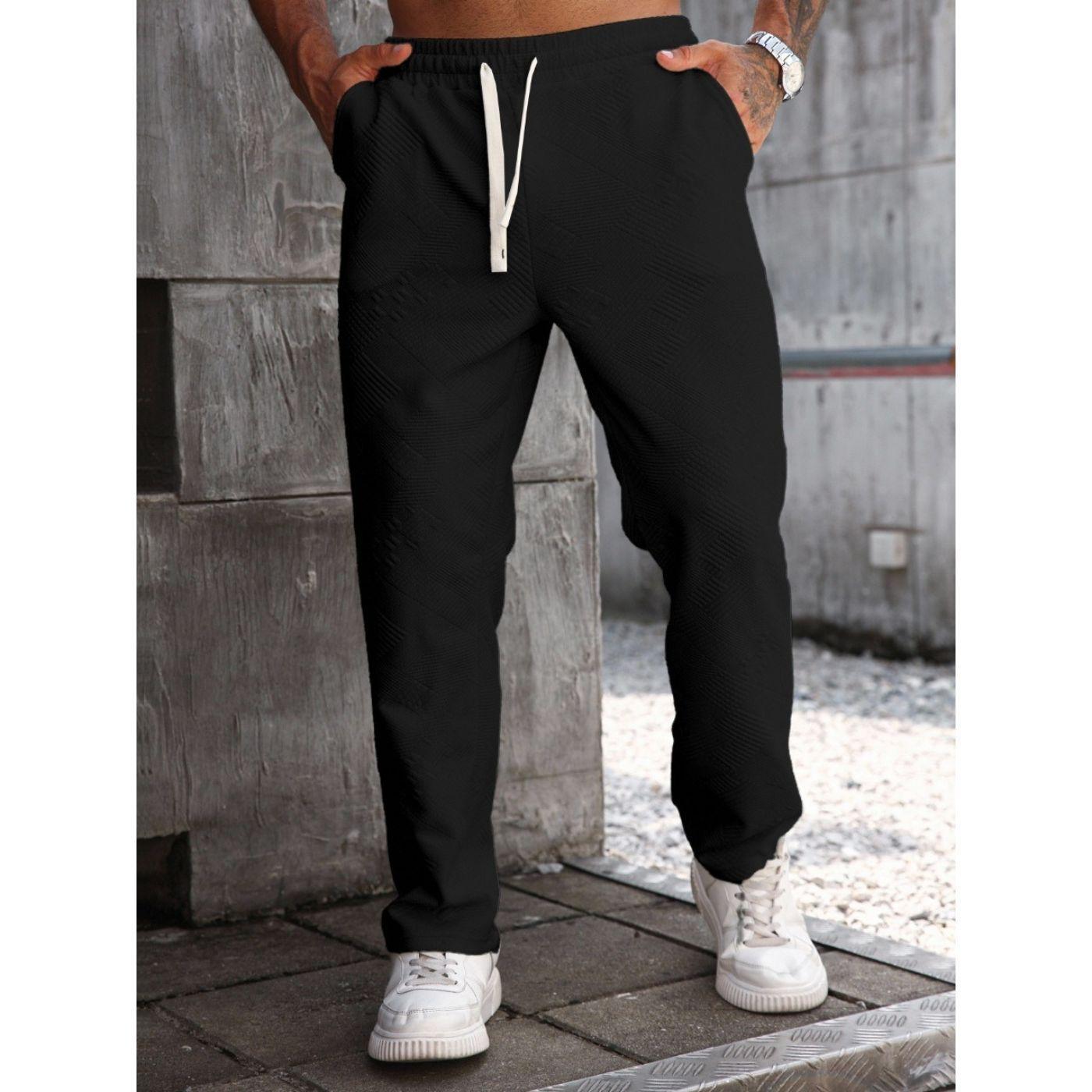 Pantalón Recto Hombre Casual Unicolor Tendencia 0272-0