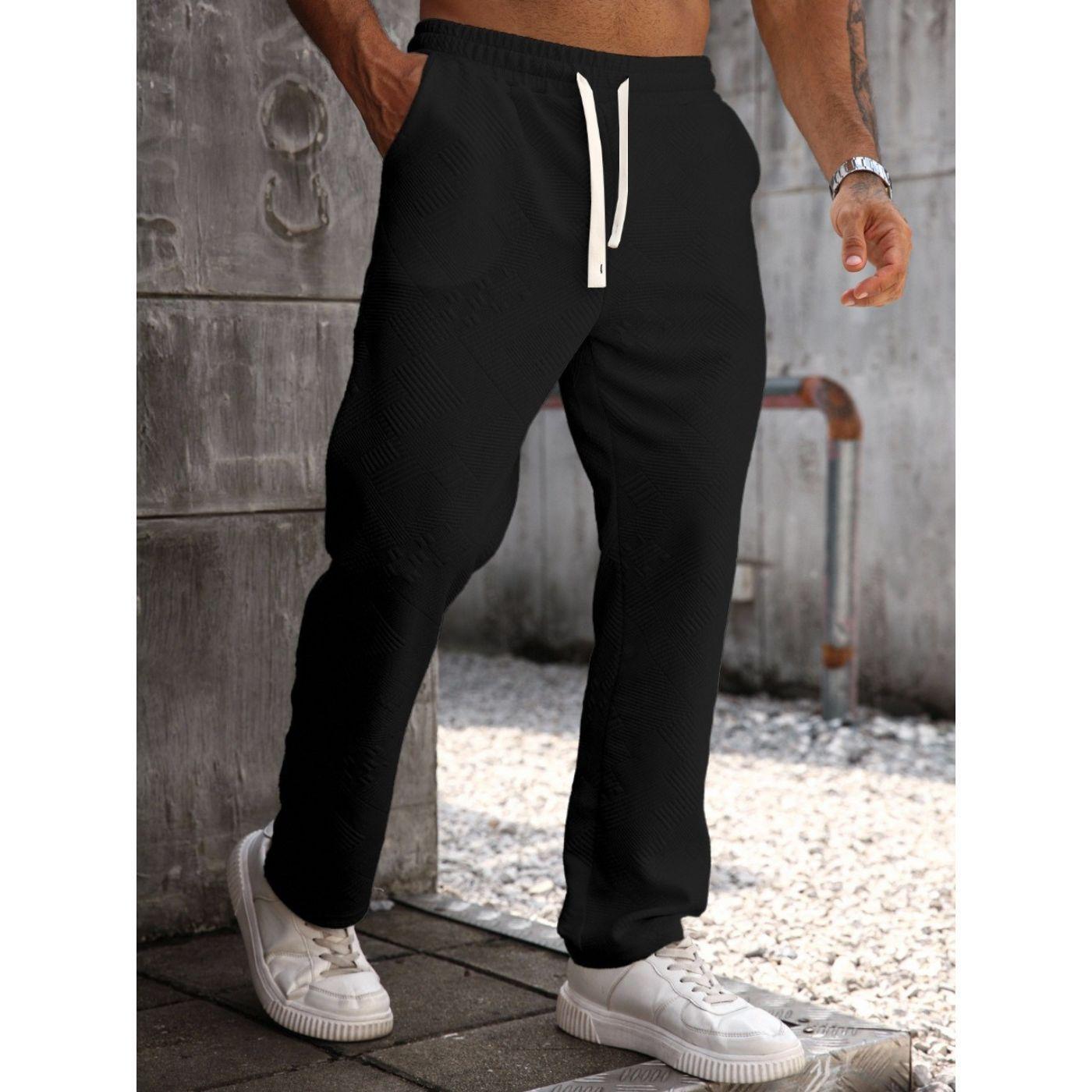 Pantalón Recto Hombre Casual Unicolor Tendencia 0272-1