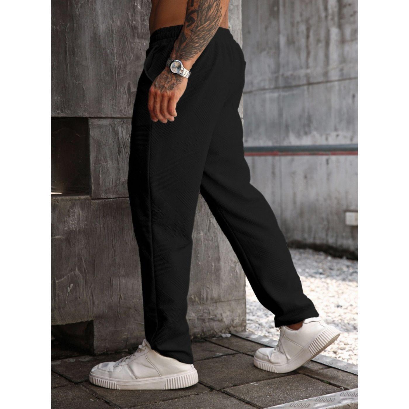 Pantalón Recto Hombre Casual Unicolor Tendencia 0272-2
