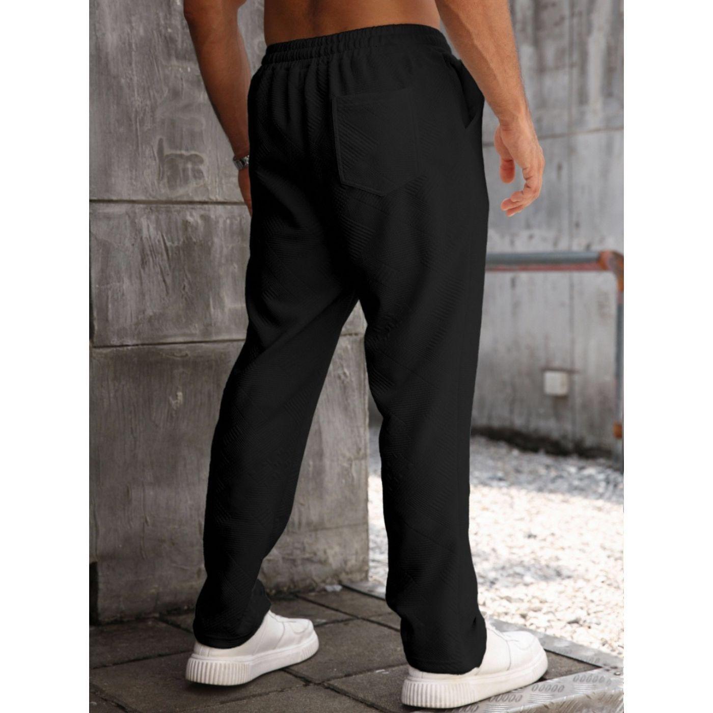 Pantalón Recto Hombre Casual Unicolor Tendencia 0272-3