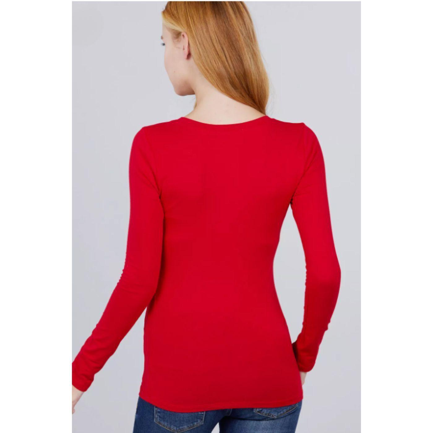 Camiseta Mujer Elasticada Forro Polar Manga Larga 2419-2