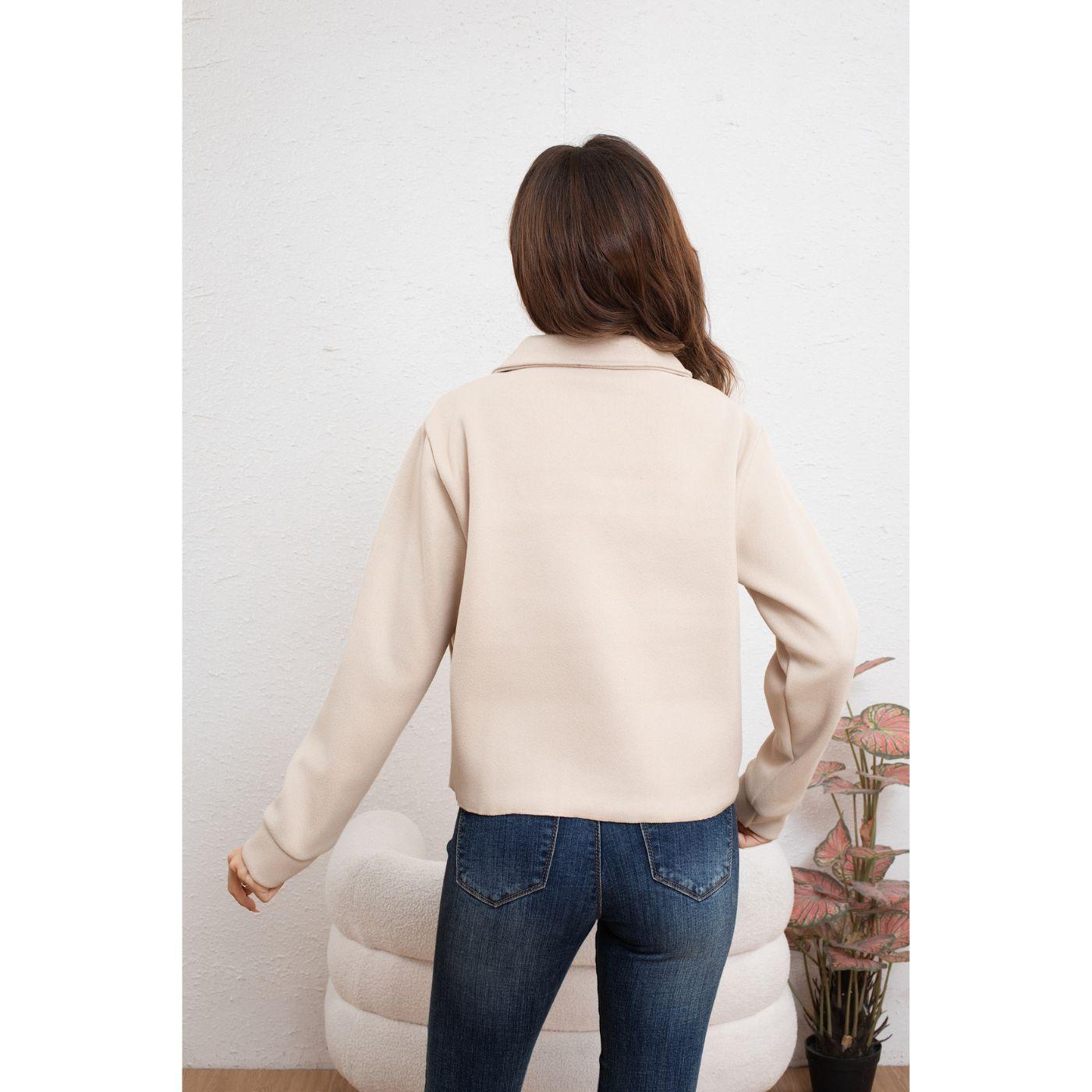 Chaqueta Mujer Formal Corta Otoño Invierno Broches 7576-3