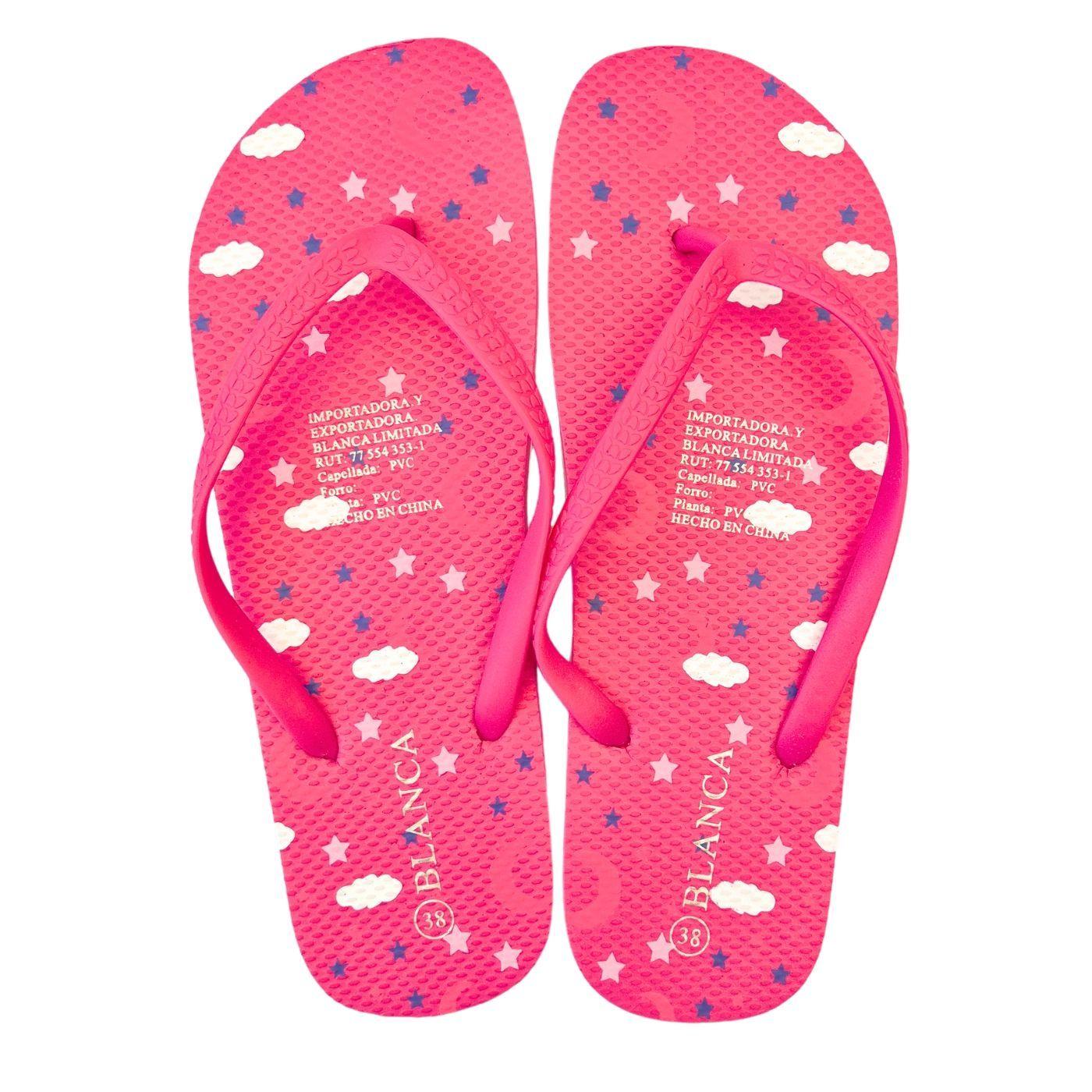 Pack 2 Pares Chalas Mujer Hawaianas Sandalias Suela Goma 1013-3