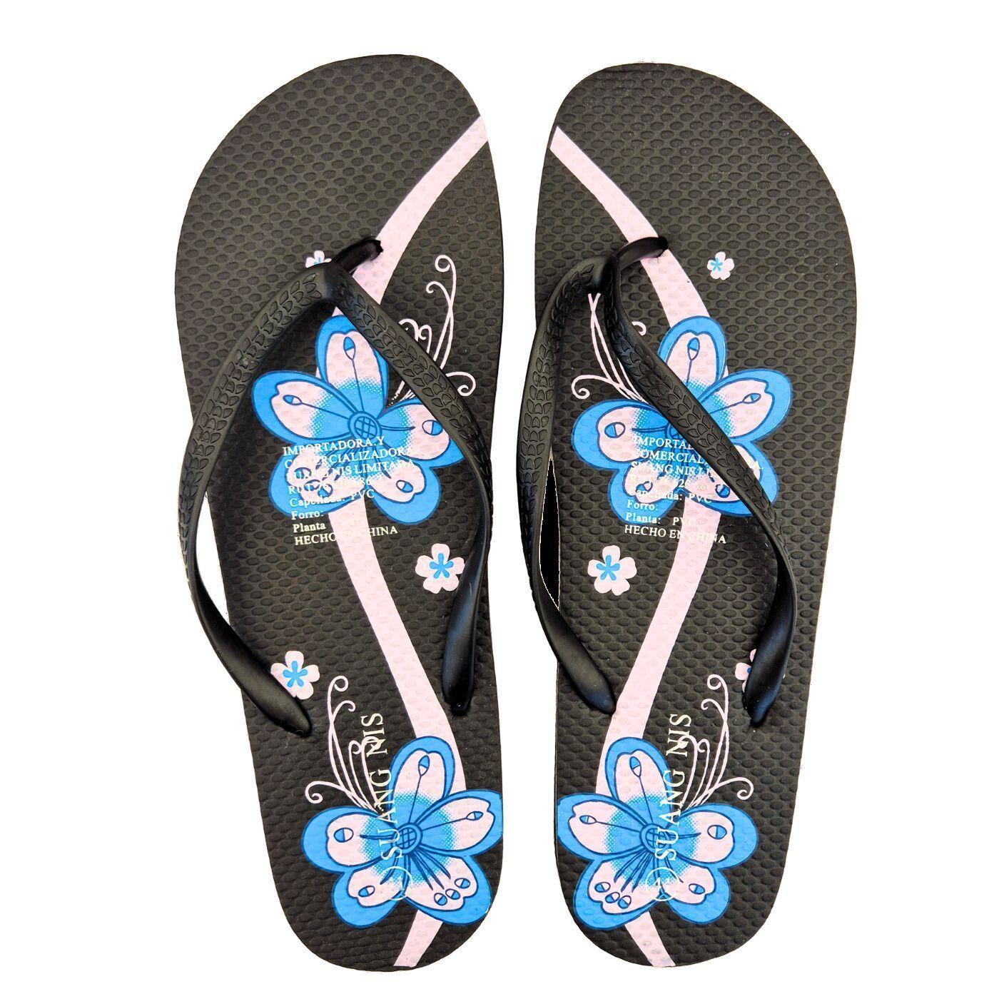 Pack 2 Pares Chalas Mujer Hawaianas Sandalias Suela Goma 1013-1
