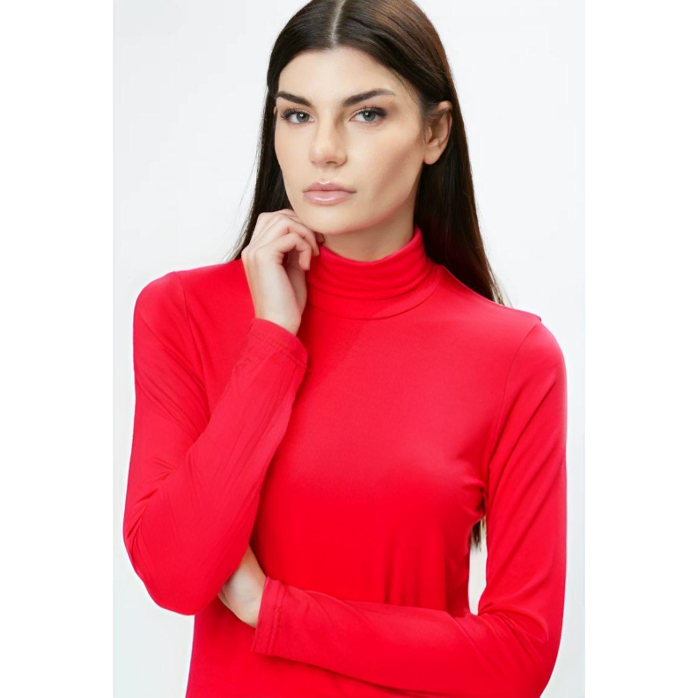 Camiseta Mujer Elasticada Forro Polar Cuello Beatle 4219-1