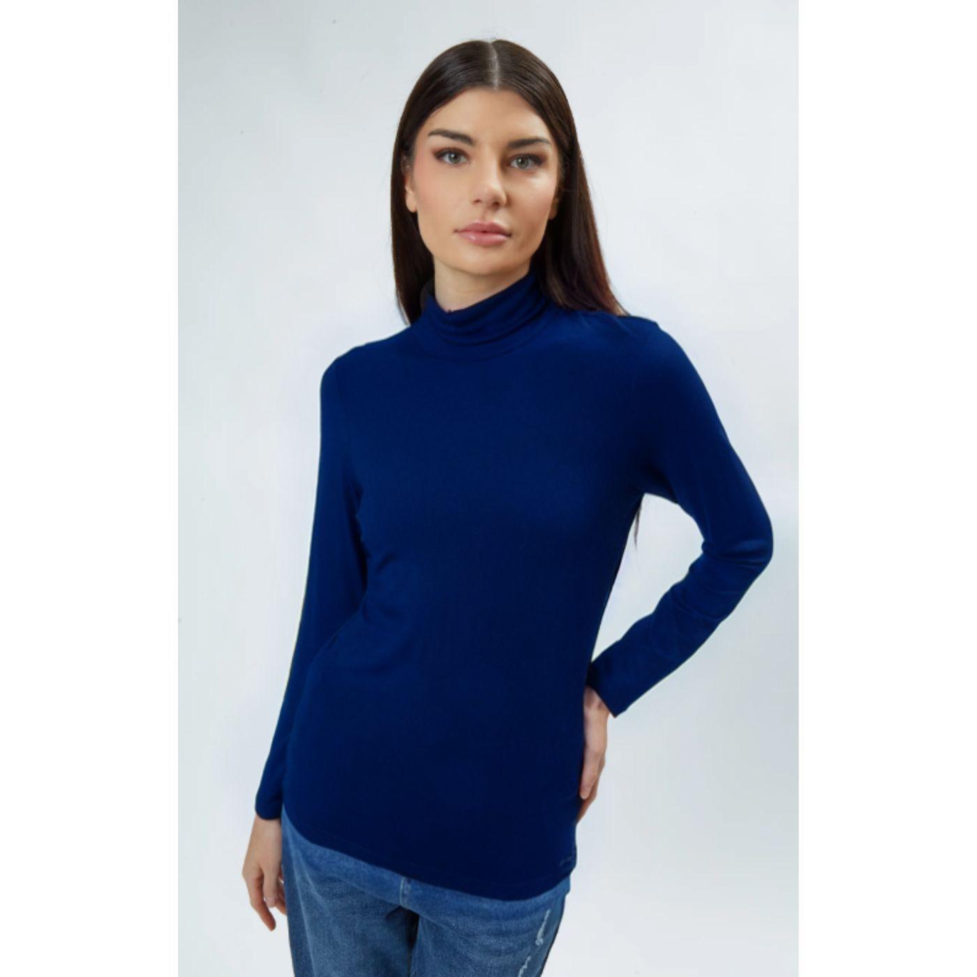 Camiseta Mujer Elasticada Forro Polar Cuello Beatle 4219-0