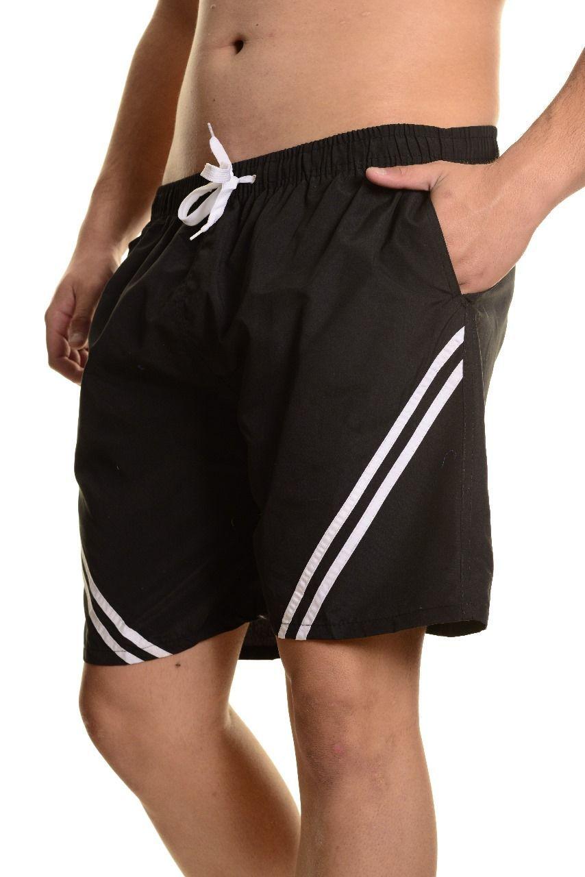 Traje De Baño Hombre Forro Malla Líneas Diagonal 201-0