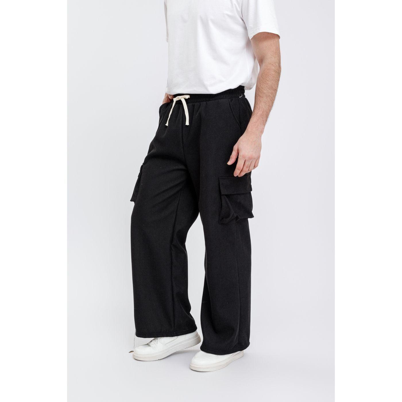 Pantalón Pierna Ancha Wide Leg Hombre Cargo Excelente Calidad 7133-1