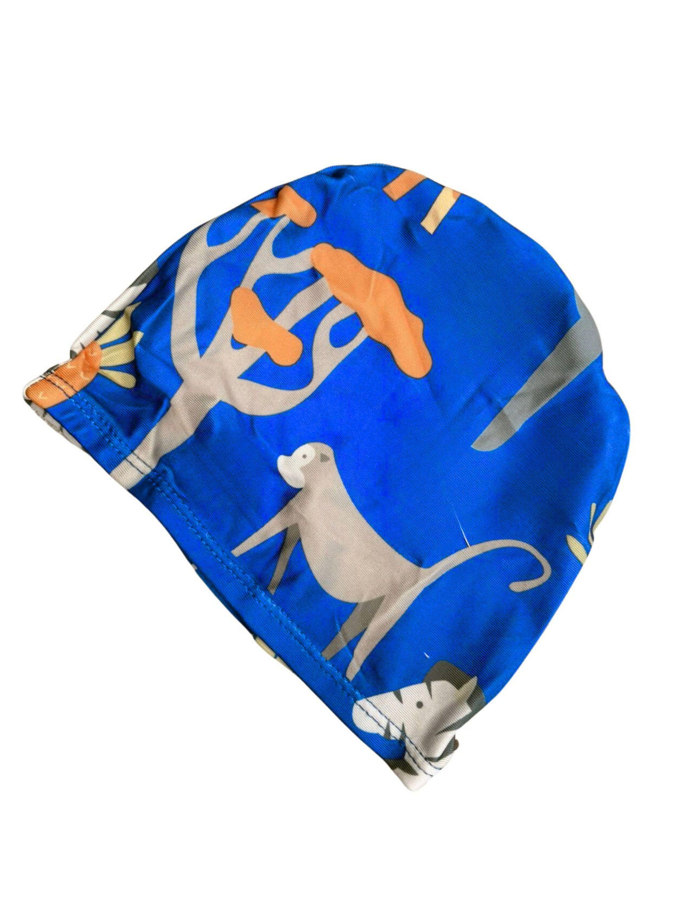 Conjunto De Baño Niños Short Polera Manga Larga Gorro 0061-3