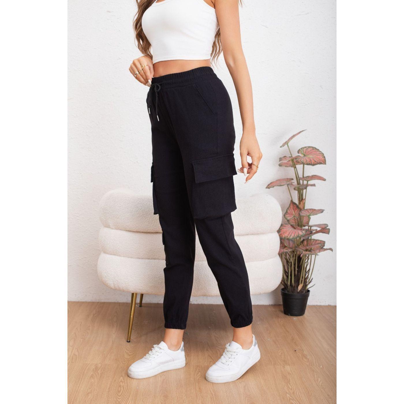 Pantalones Mujer Leggins Cargo Elasticados Tela Jeans 2010-1