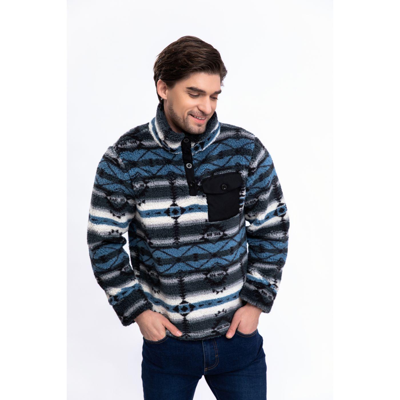 Polerón Peludo Étnico Otoño Invierno Chaqueta Hombre 6076-1
