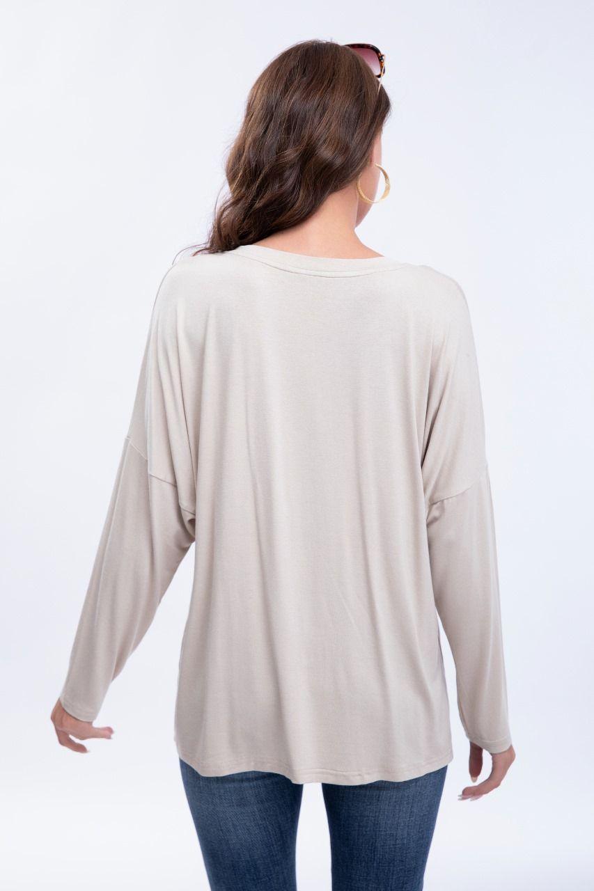Blusa Polera Mujer Algodon Manga Larga Oversize Diseños 3306-2